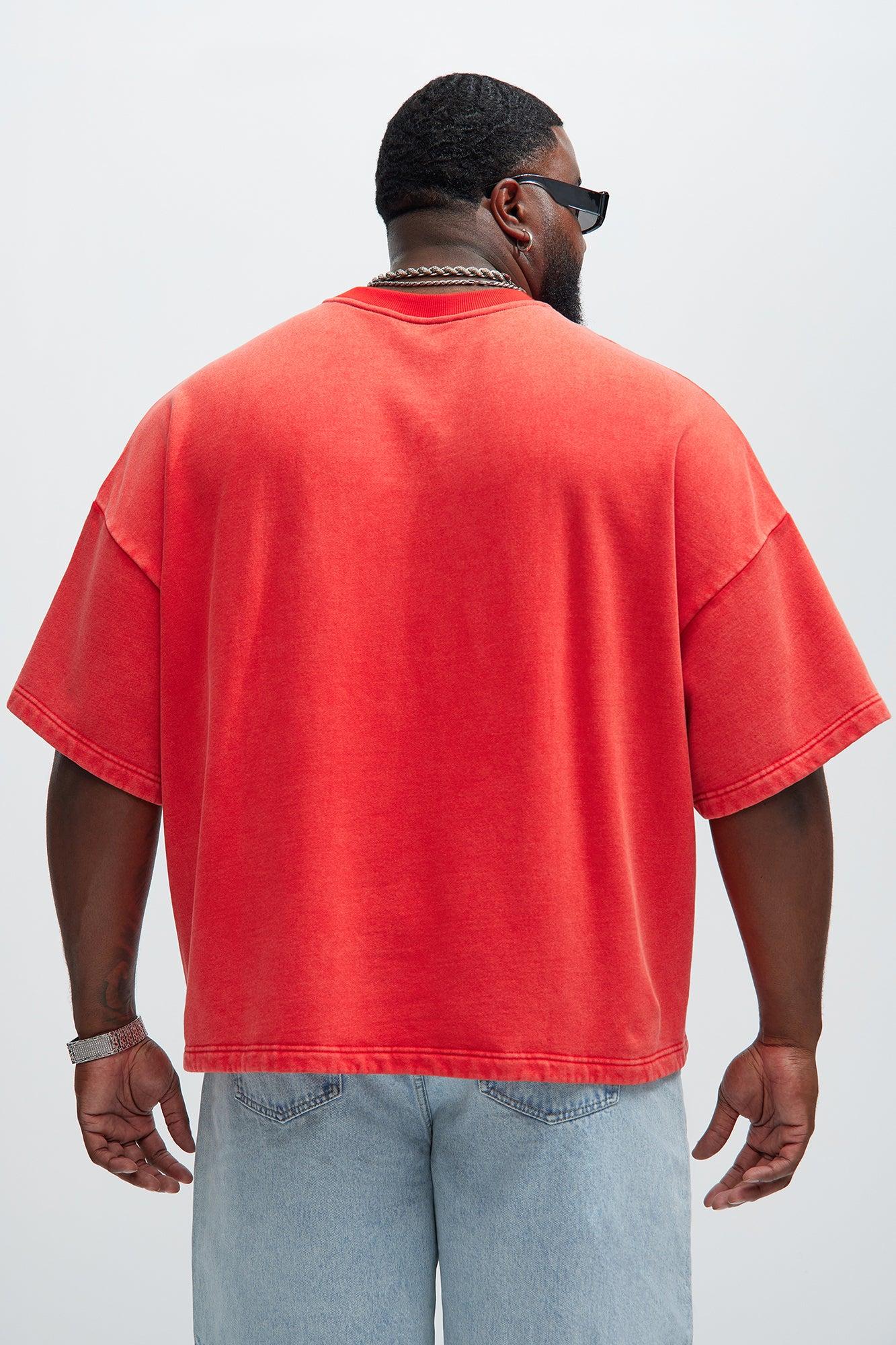 Kyle Oversized Tee - Red Product Image