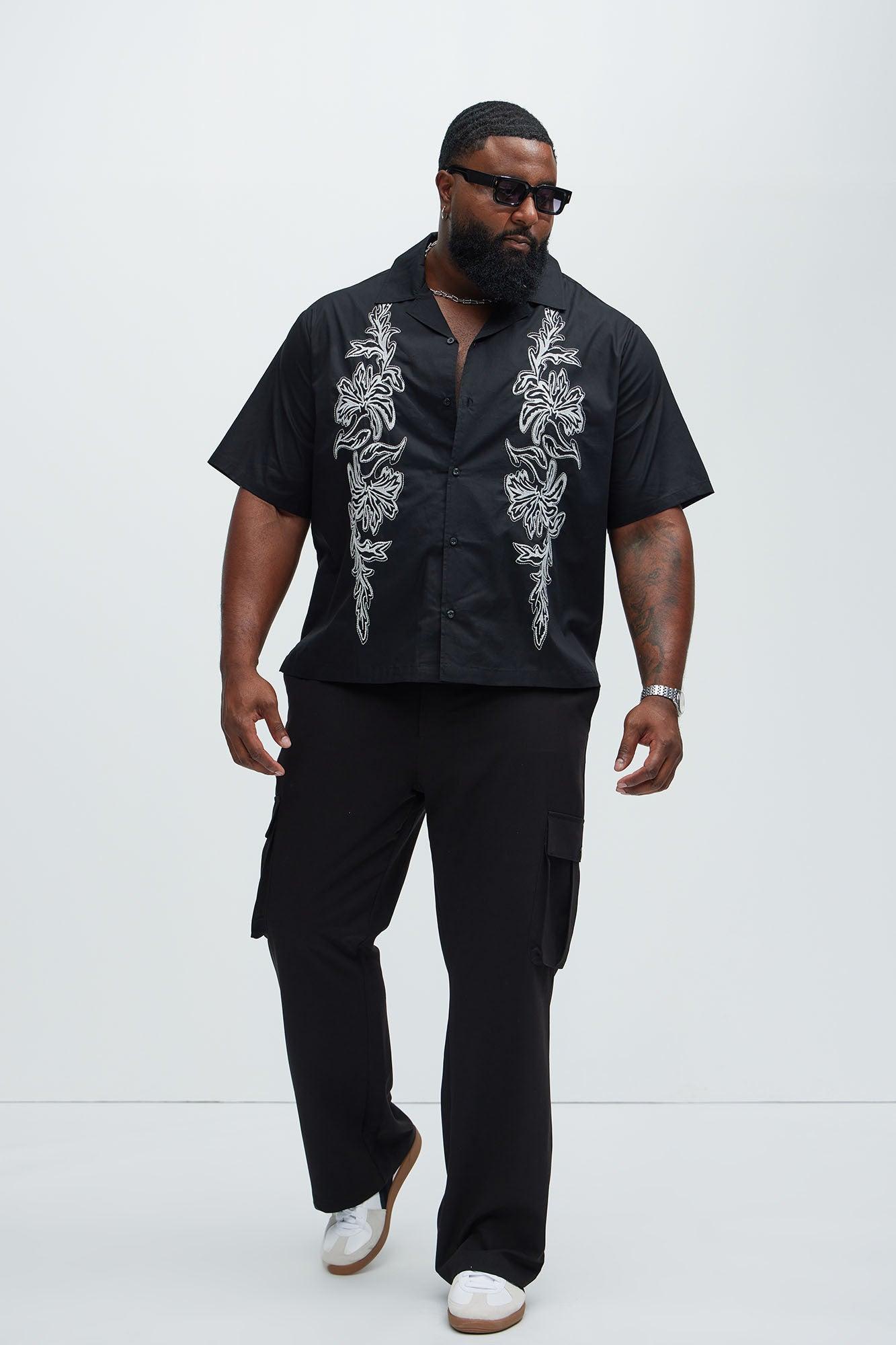 Deering Embroidery Shirt - Black Product Image