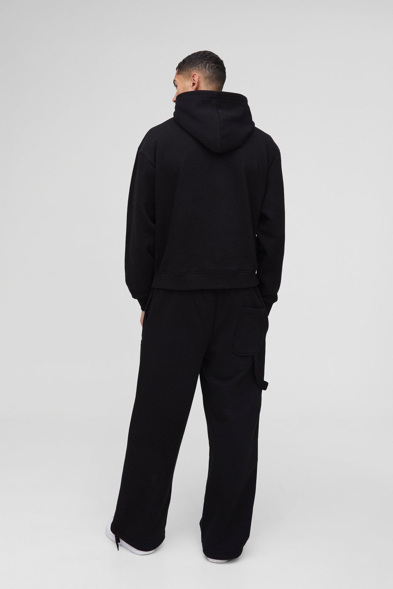 Oversized Boxy Paint Splatter Homme Hoodie | boohooMAN USA Product Image