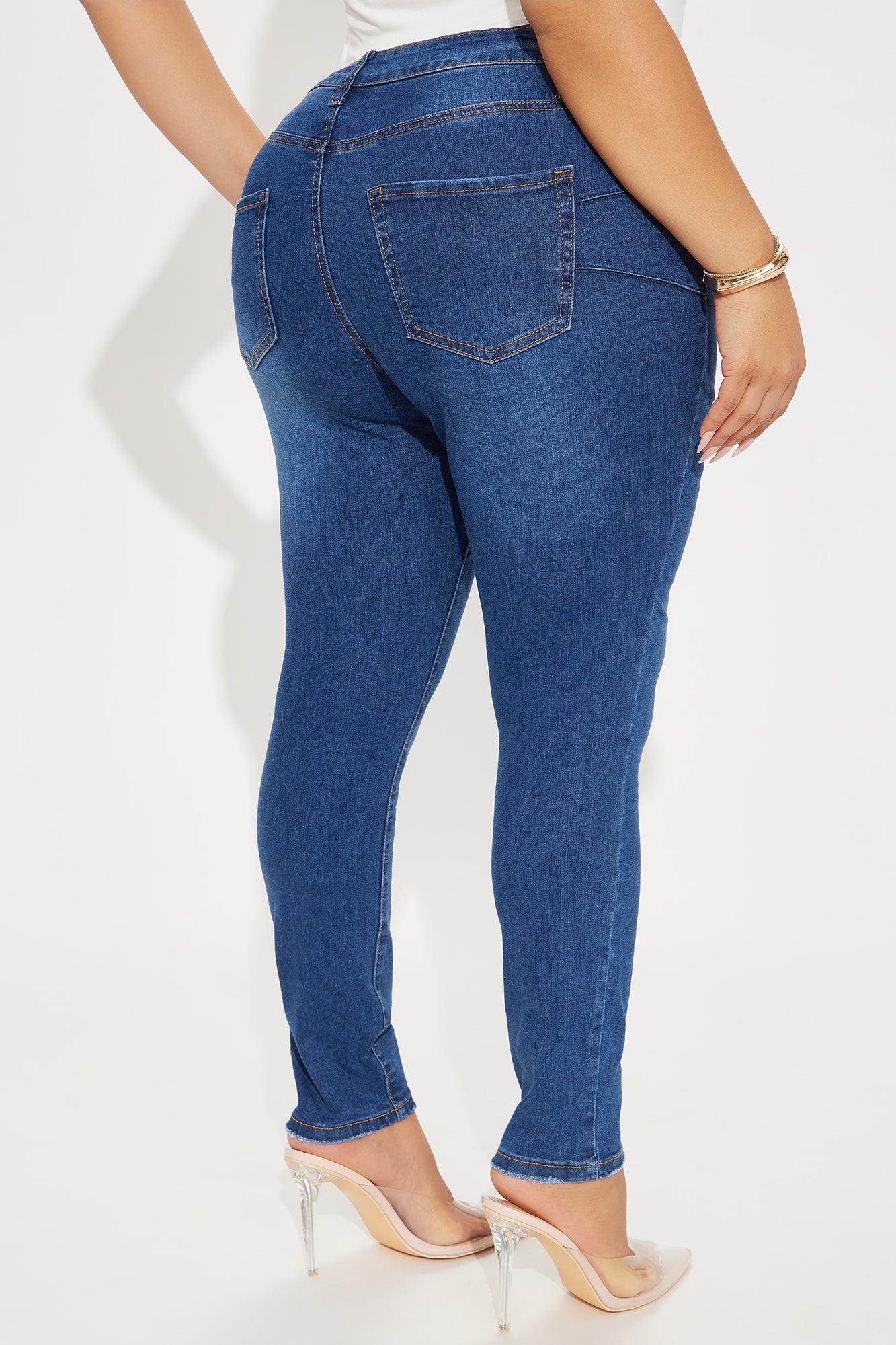 Yes To Heaven Stretch Skinny Jeans - Dark Wash Product Image