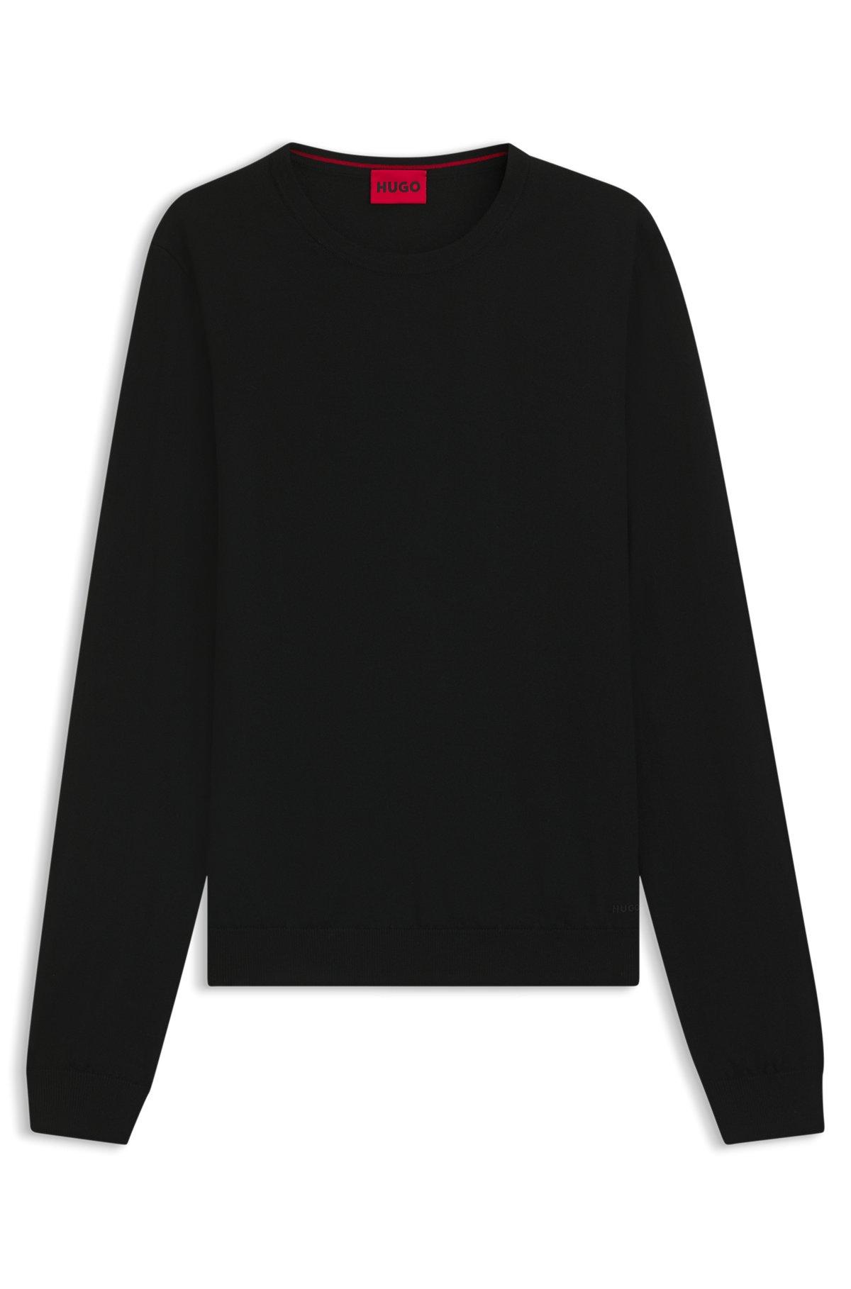 Virgin-wool sweater with embroidered logo Product Image