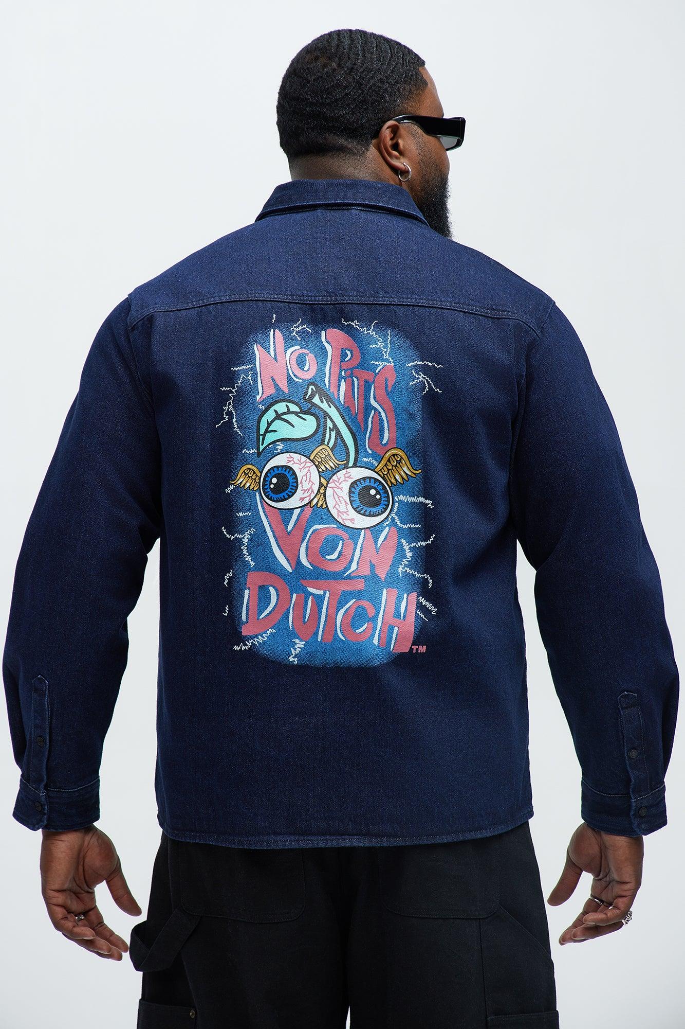 Von Dutch No Pits Long Sleeve Shirt - Dark Denim Product Image