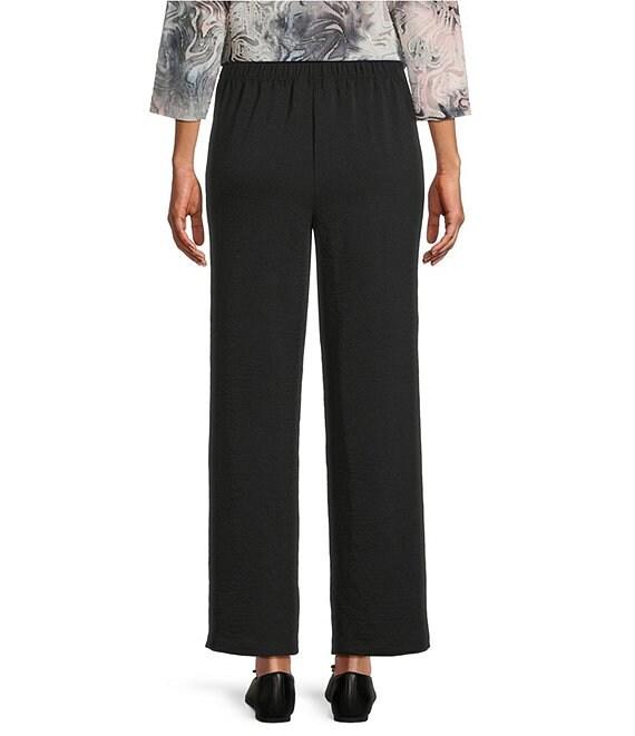 Allison Daley Black Pull-On Straight Leg Soft Pants Product Image