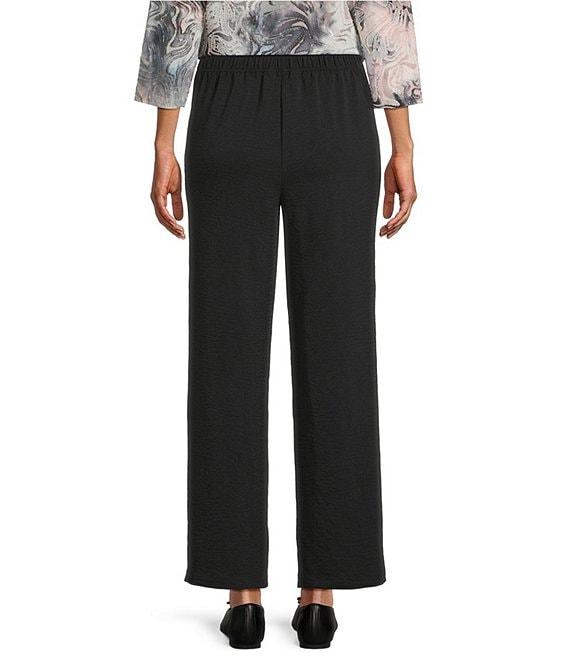Allison Daley Black Pull-On Straight Leg Soft Pants Product Image