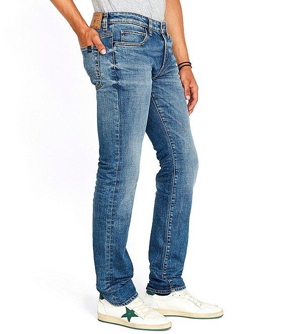 Buffalo David Bitton Six Straight Fit Medium Wash Jeans Product Image
