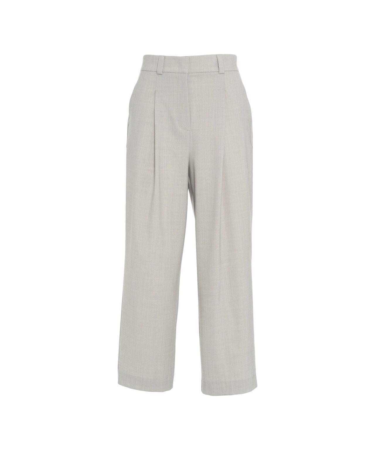 Pleated wool blend pants Product Image