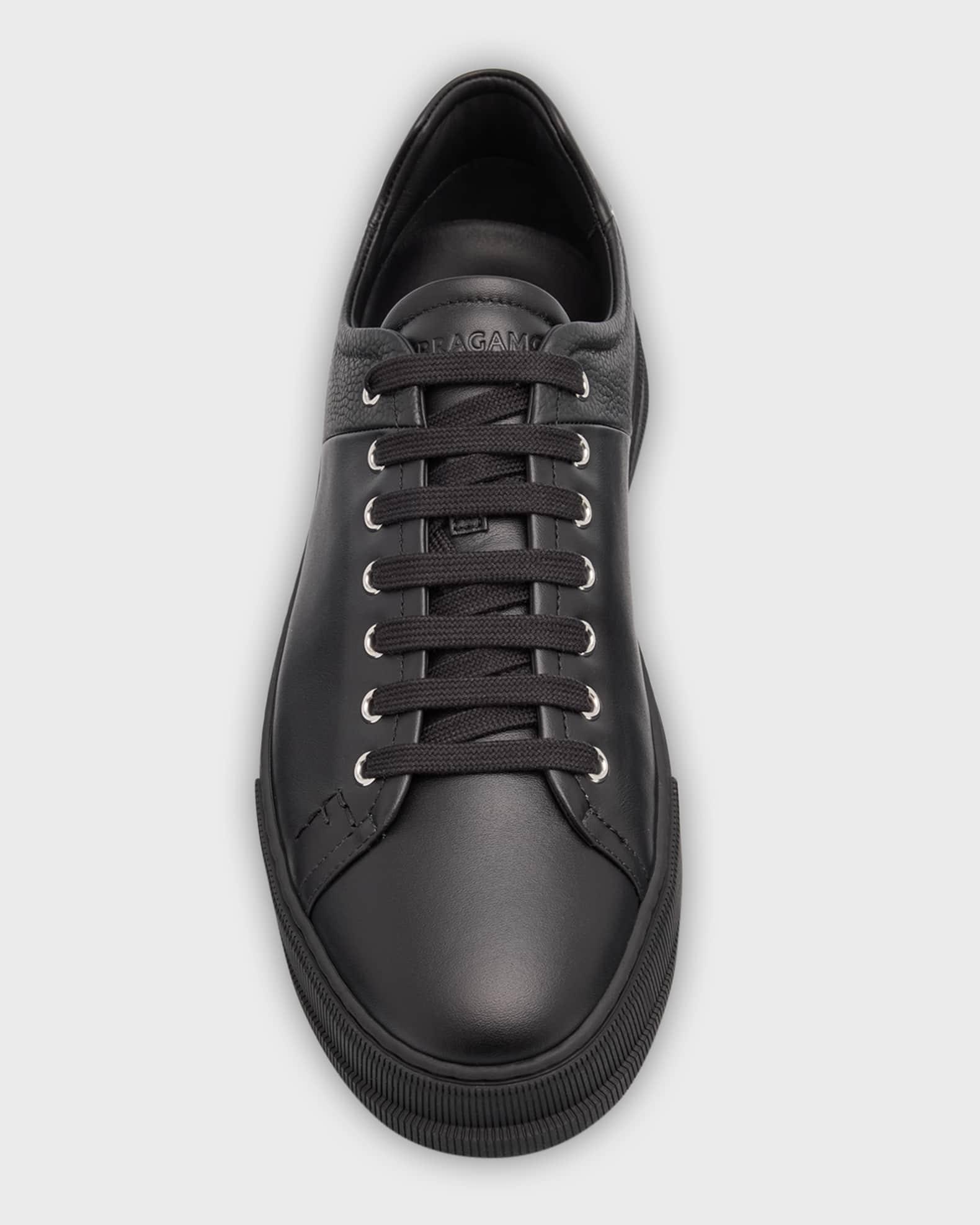 Men's Clayton Mixed Leather Low-Top Sneakers Product Image
