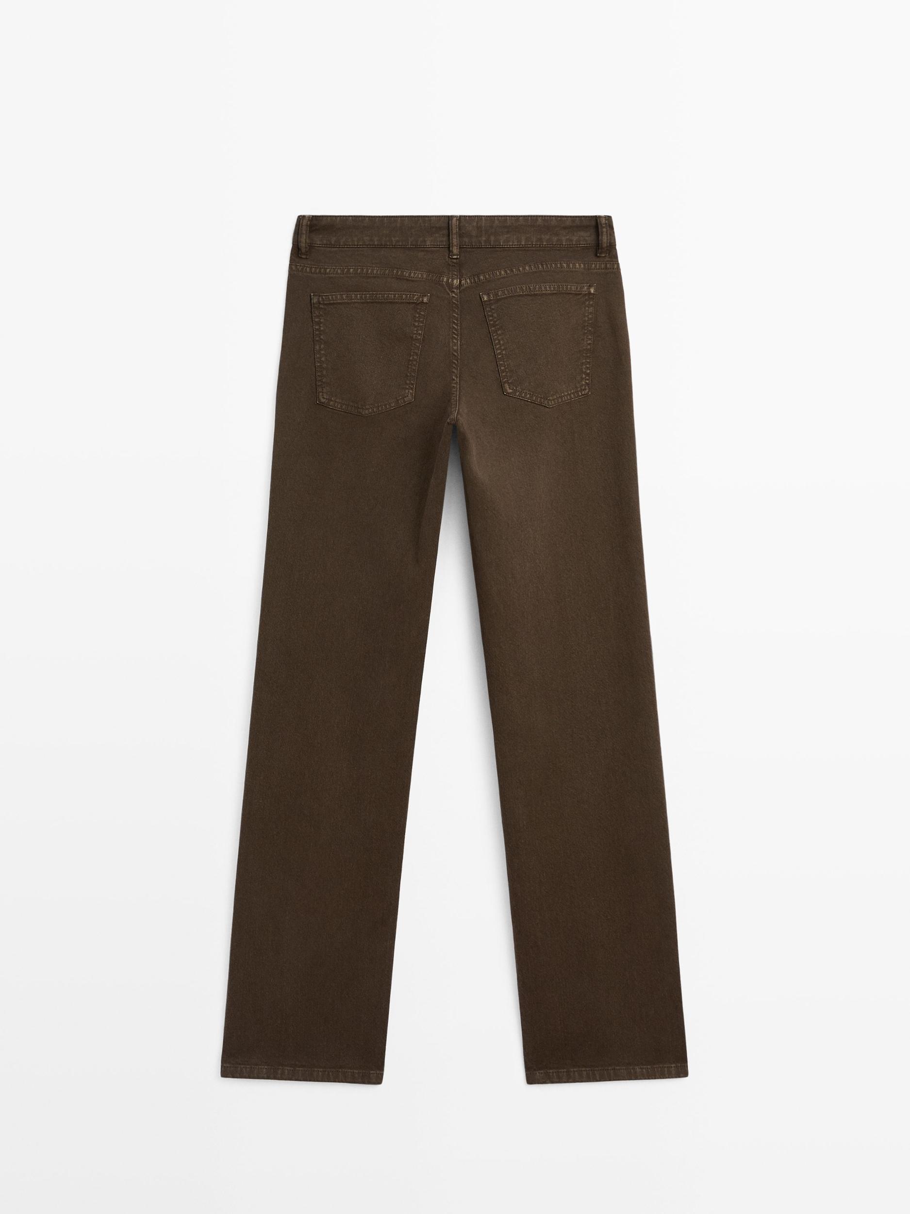 Mid-waist tapered fit jeans Product Image