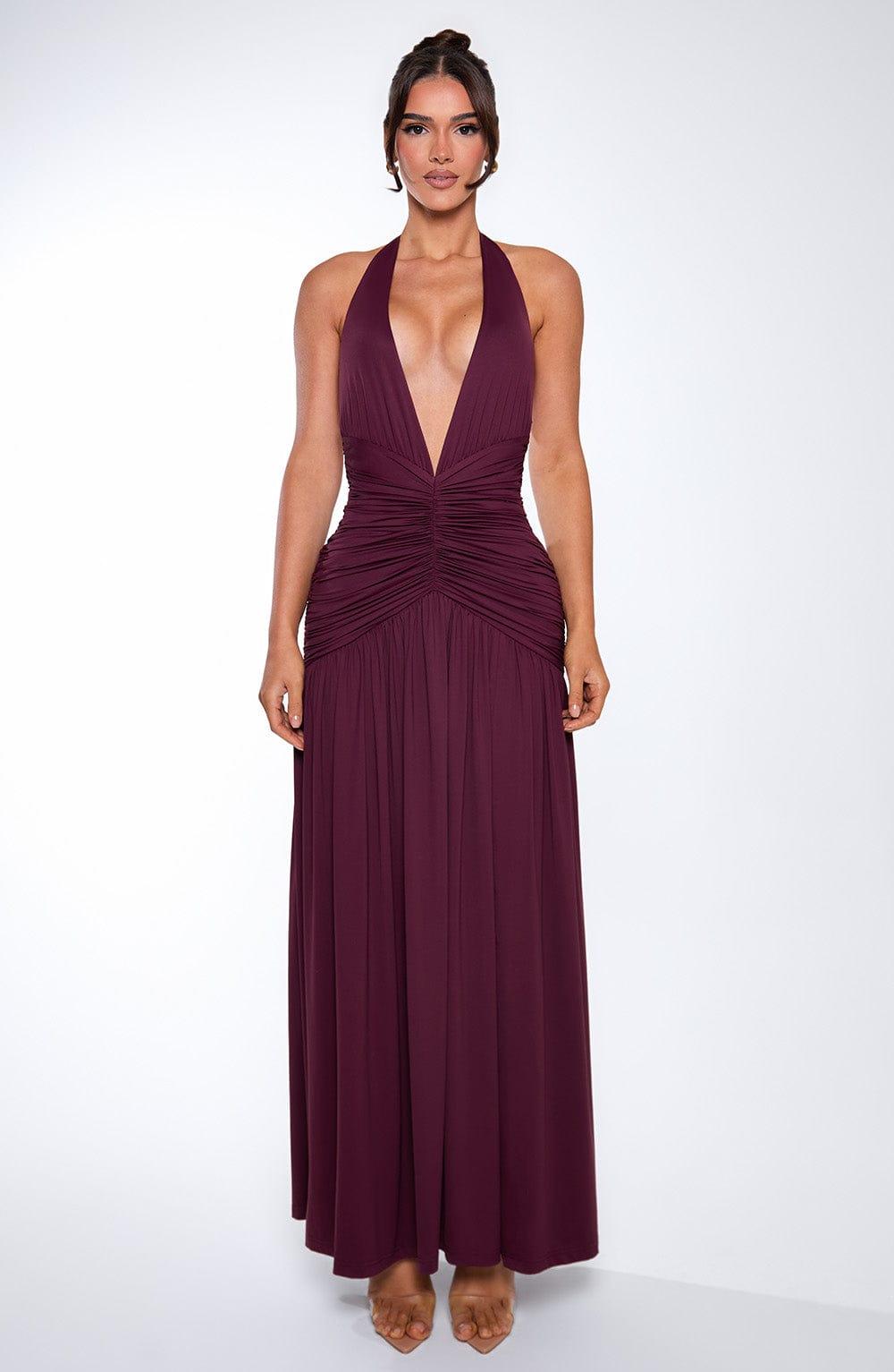 Melania Maxi Dress - Cherry Lacquer Product Image