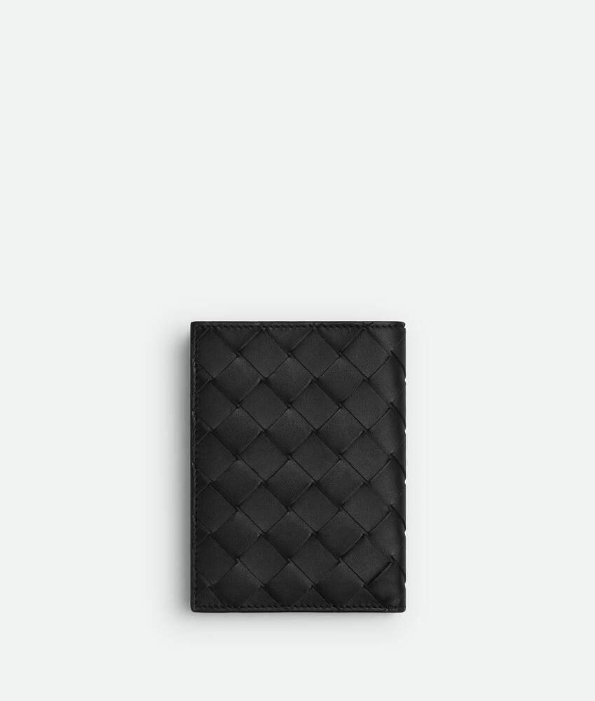 Men's Intrecciato Flap Wallet in Black Product Image