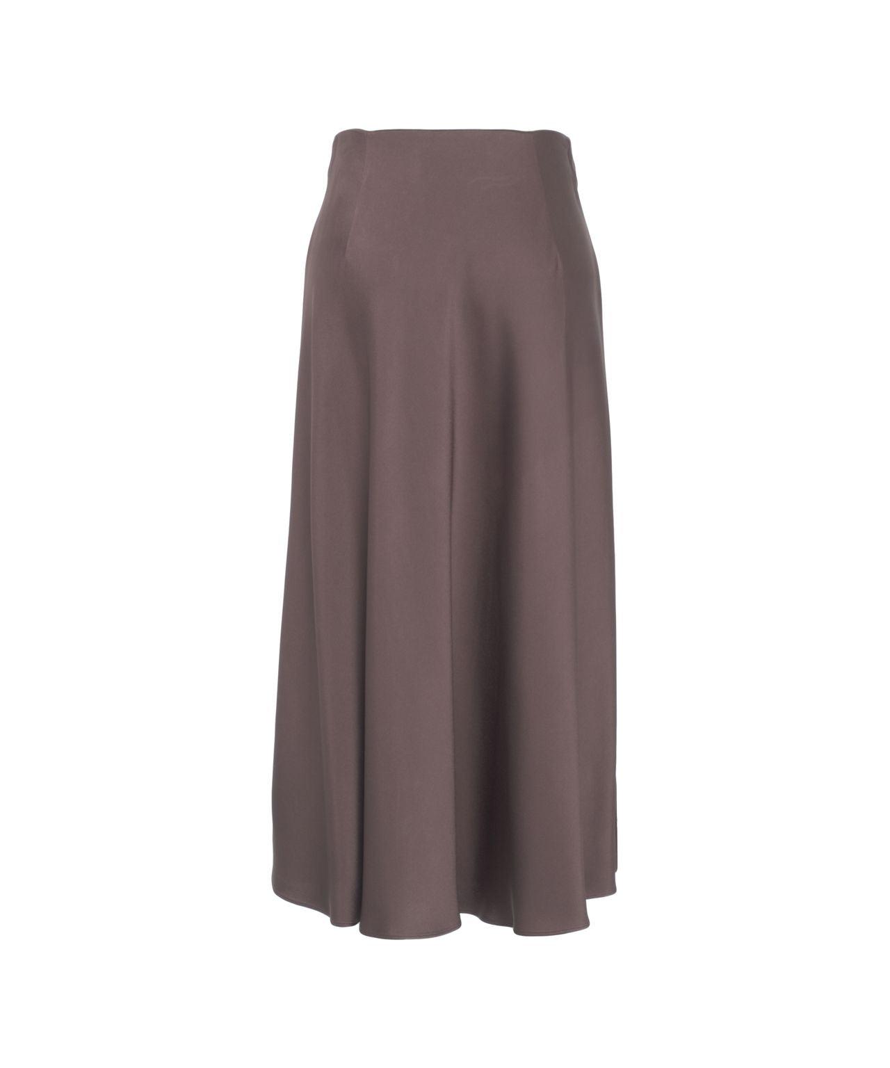 Satin midi skirt Product Image