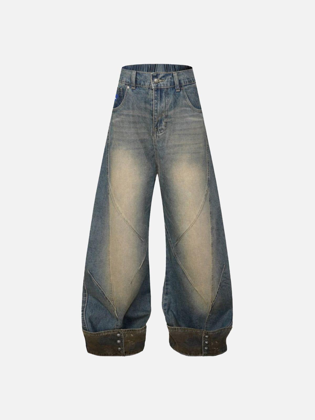 Aelfric Eden Washed Cuffed Barrel Jeans Product Image