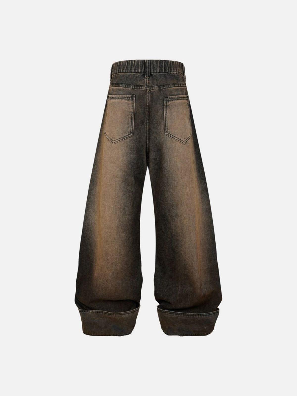 Aelfric Eden Washed Cuffed Barrel Jeans Product Image
