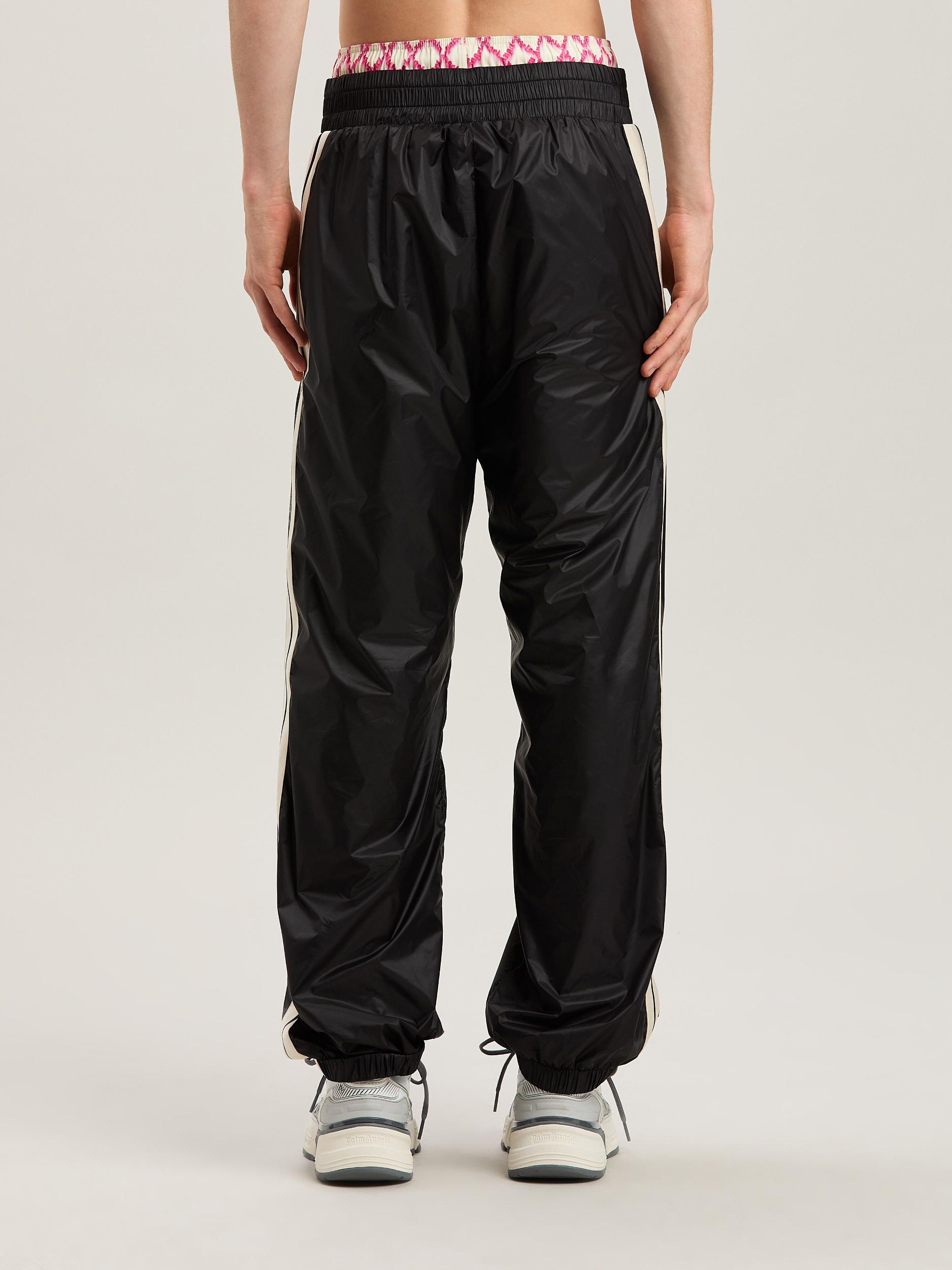 CURVED LOGO NYLON TRACK PANTS BLACK - GR Product Image