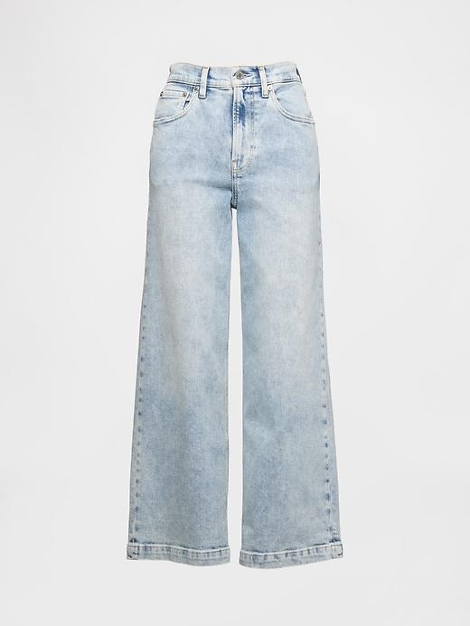 High Rise Stride Wide-Leg Ankle Jeans Product Image
