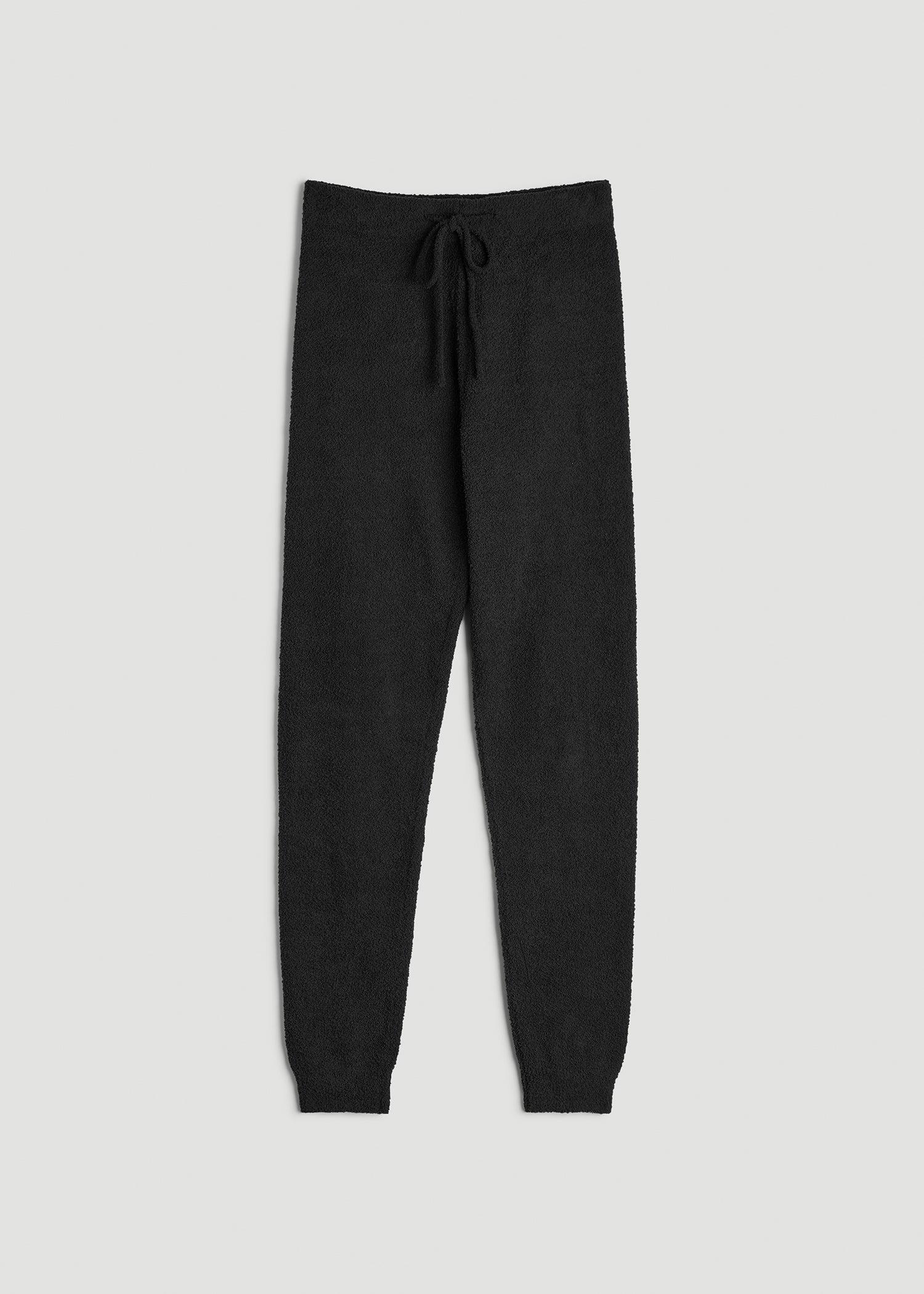 Chenille Leggings for Tall Women in Black Female Product Image
