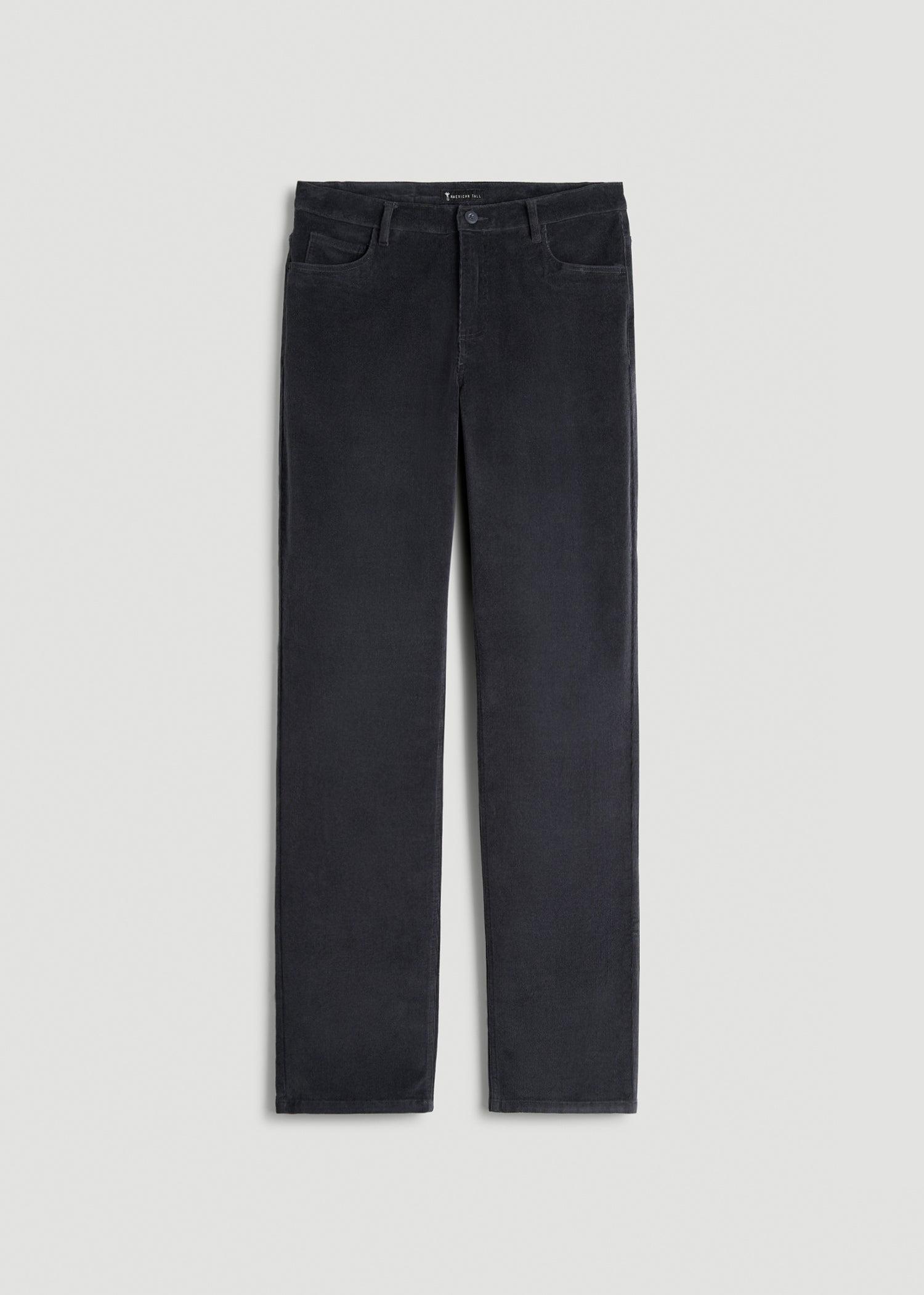 STRAIGHT-LEG Stretch Corduroy Pants for Tall Men in Iron Grey Male Product Image