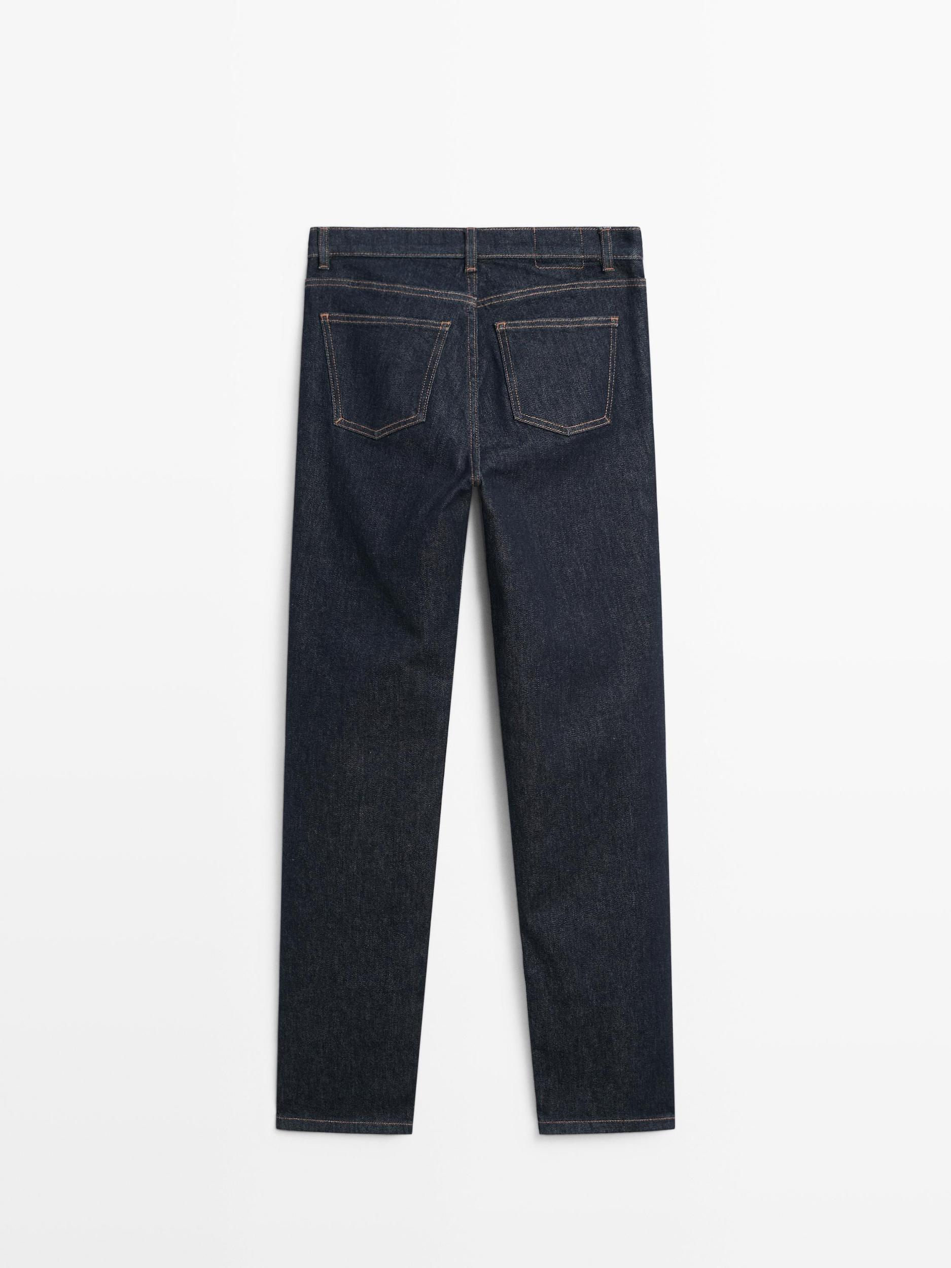 Mid-rise straight-leg jeans Product Image