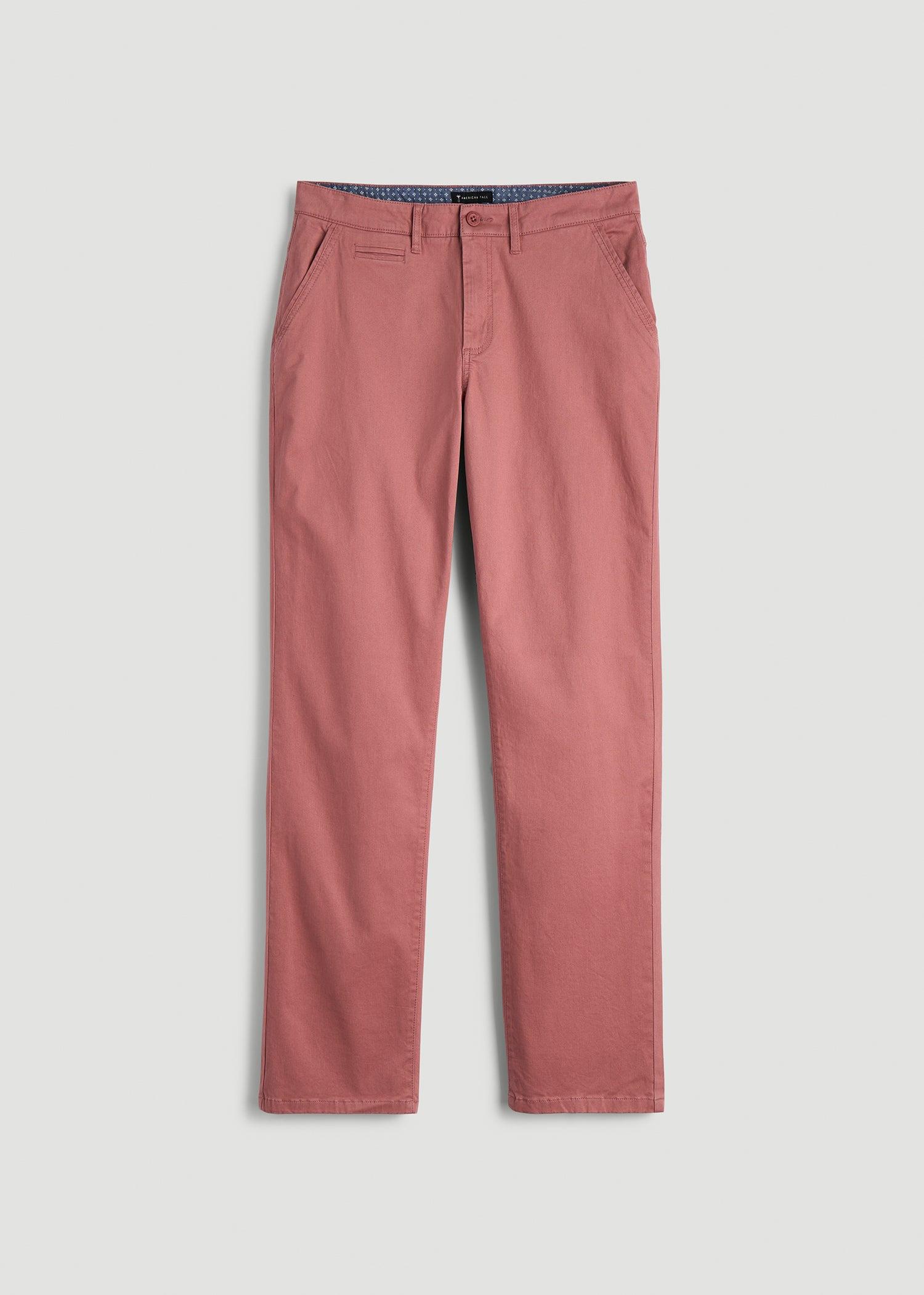 Mason Relaxed Chinos for Tall Men in Withered Rose Male Product Image
