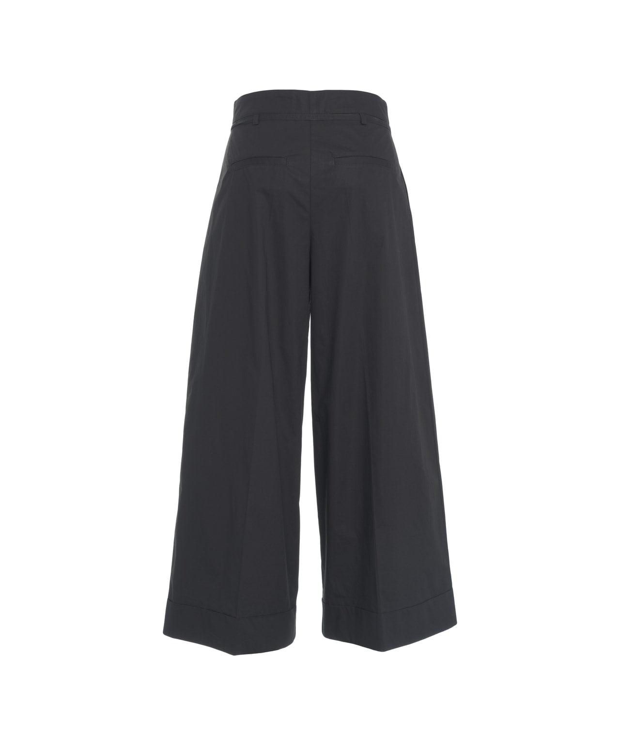 Cropped pants in poplin Product Image