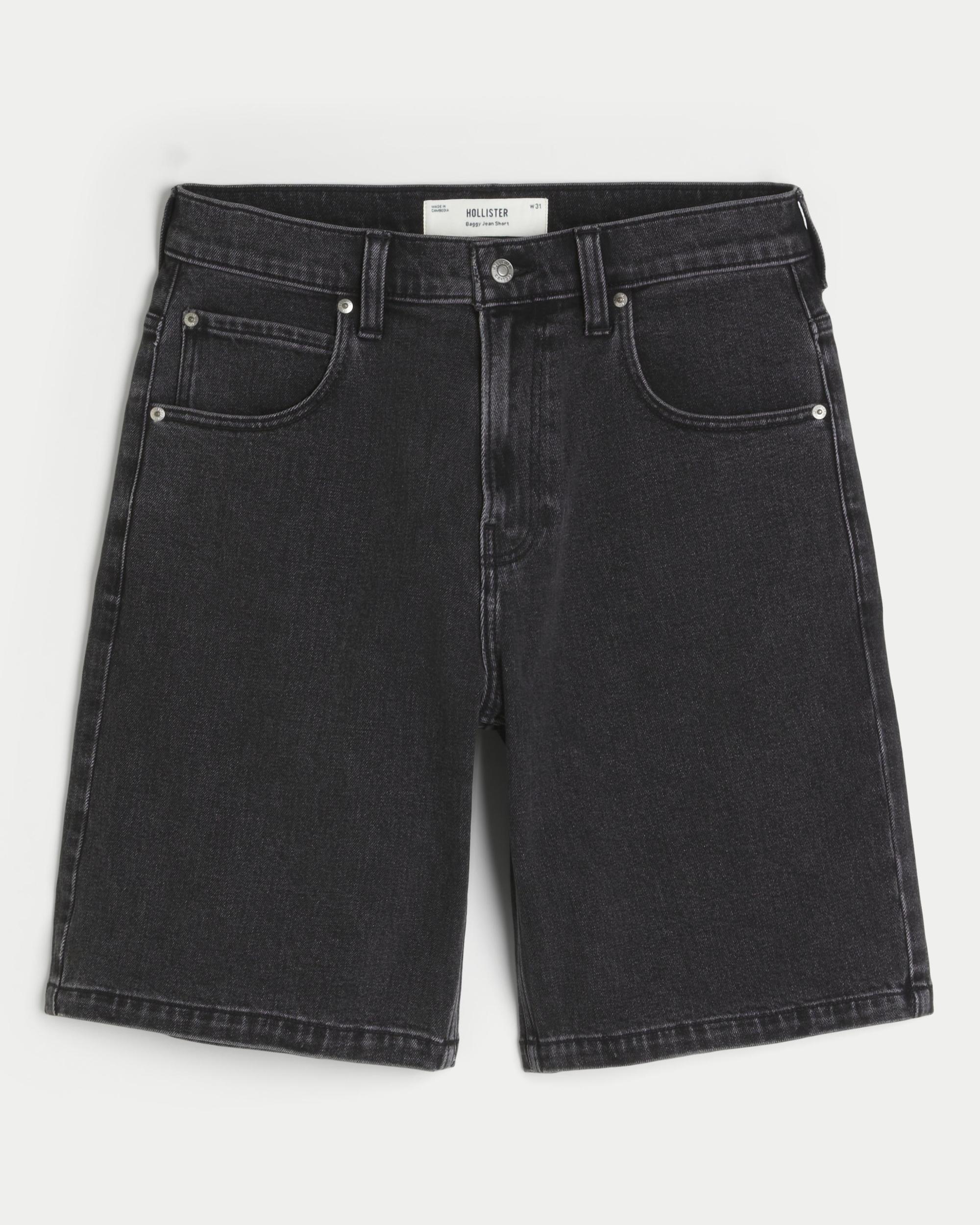 Baggy Denim Cargo Shorts Product Image