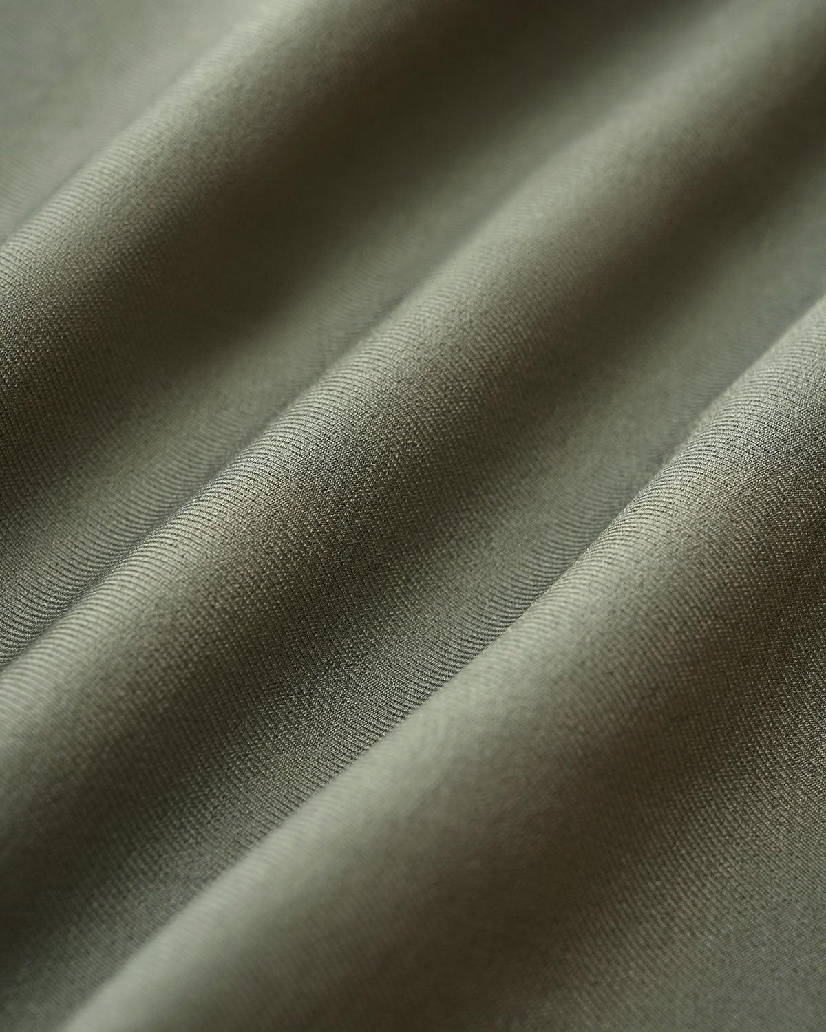 Green Elastic Waist Straight Pants Product Image