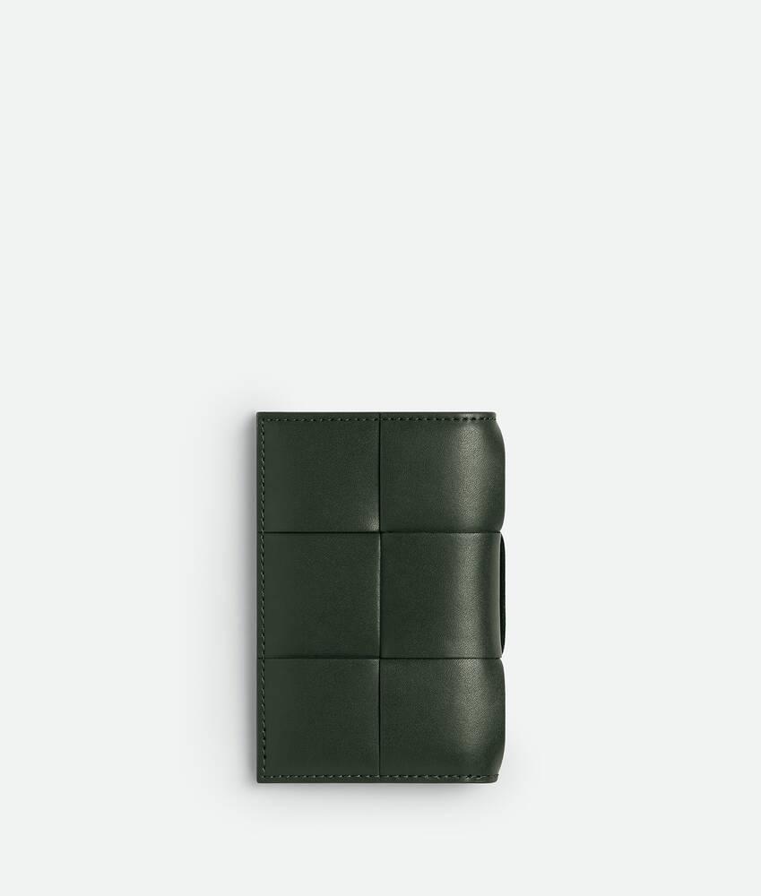 Men's Cassette Flap Card Case in Dark green Product Image