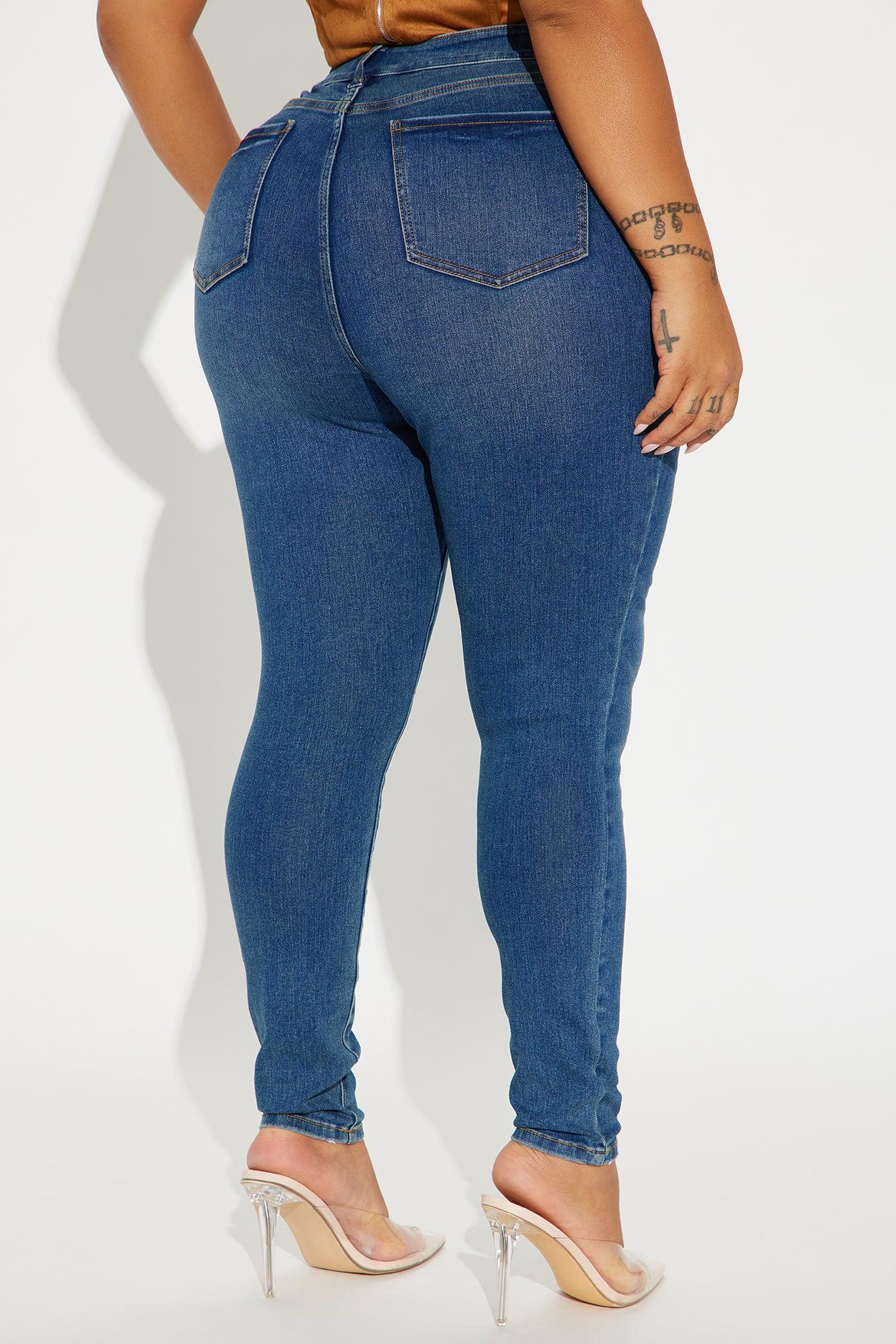 Yalena Stretch Skinny Jeans - Dark Wash Product Image