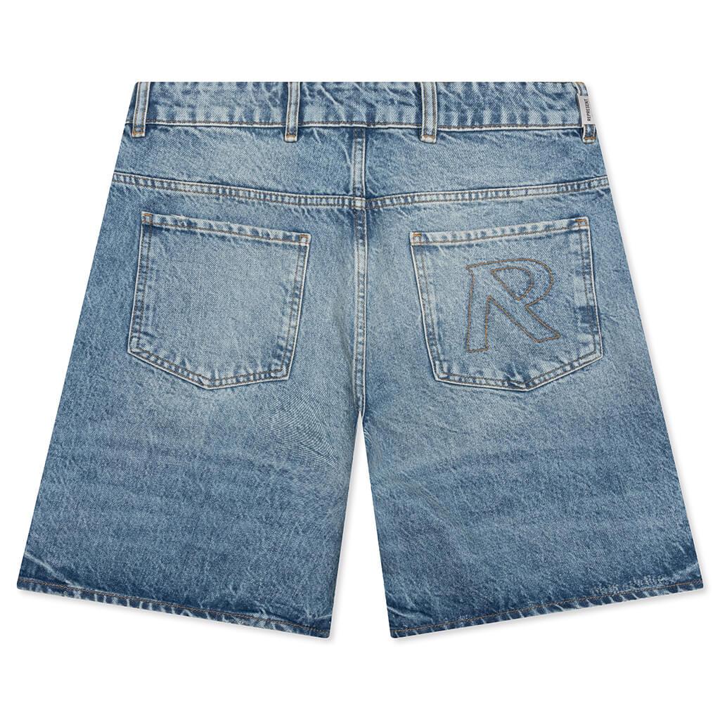 Tailored Denim Shorts - Blue Male Product Image