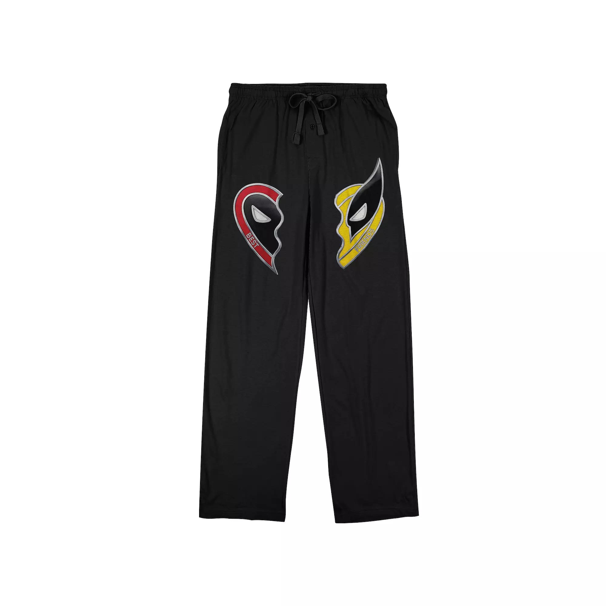Men's Deadpool & Wolverine Best Friends Heart Pajama Pants,  Product Image