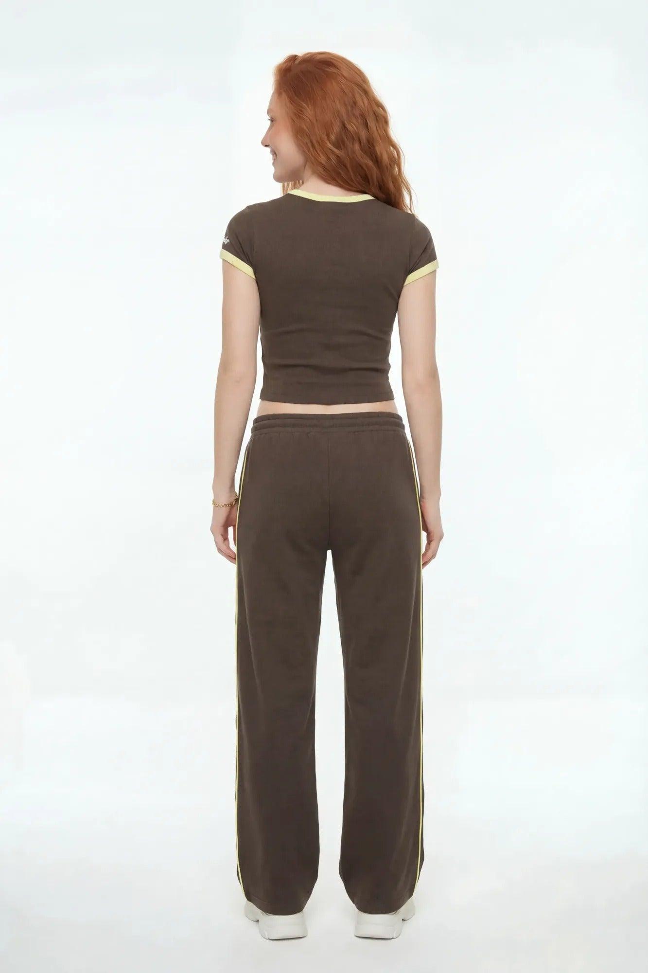 New York Graphic T-Shirt & Wide Leg Pant Set Female Product Image
