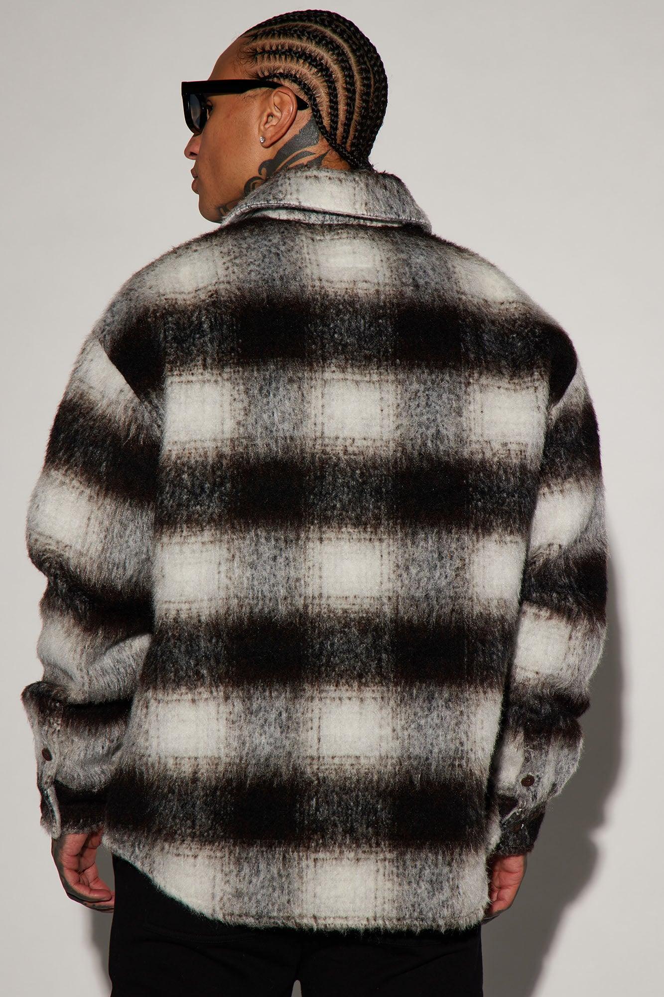 Move Up Plaid Shacket - Brown Combo Product Image