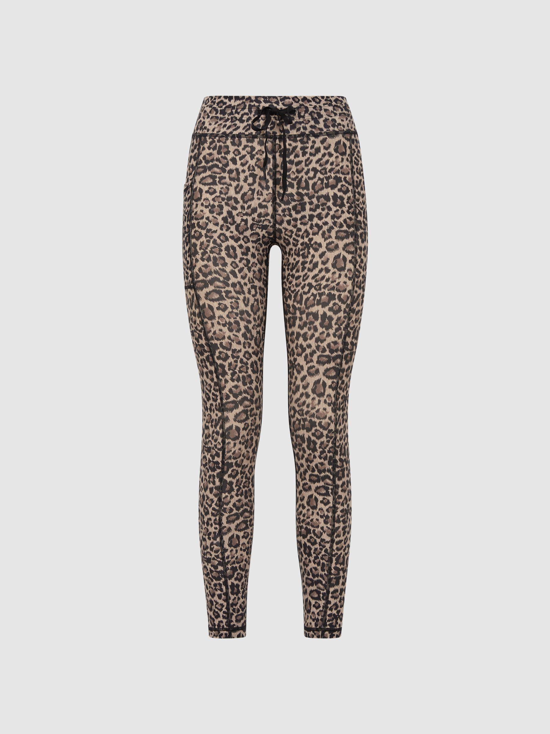 The Upside Animal Print Drawstring Leggings in Animal Product Image