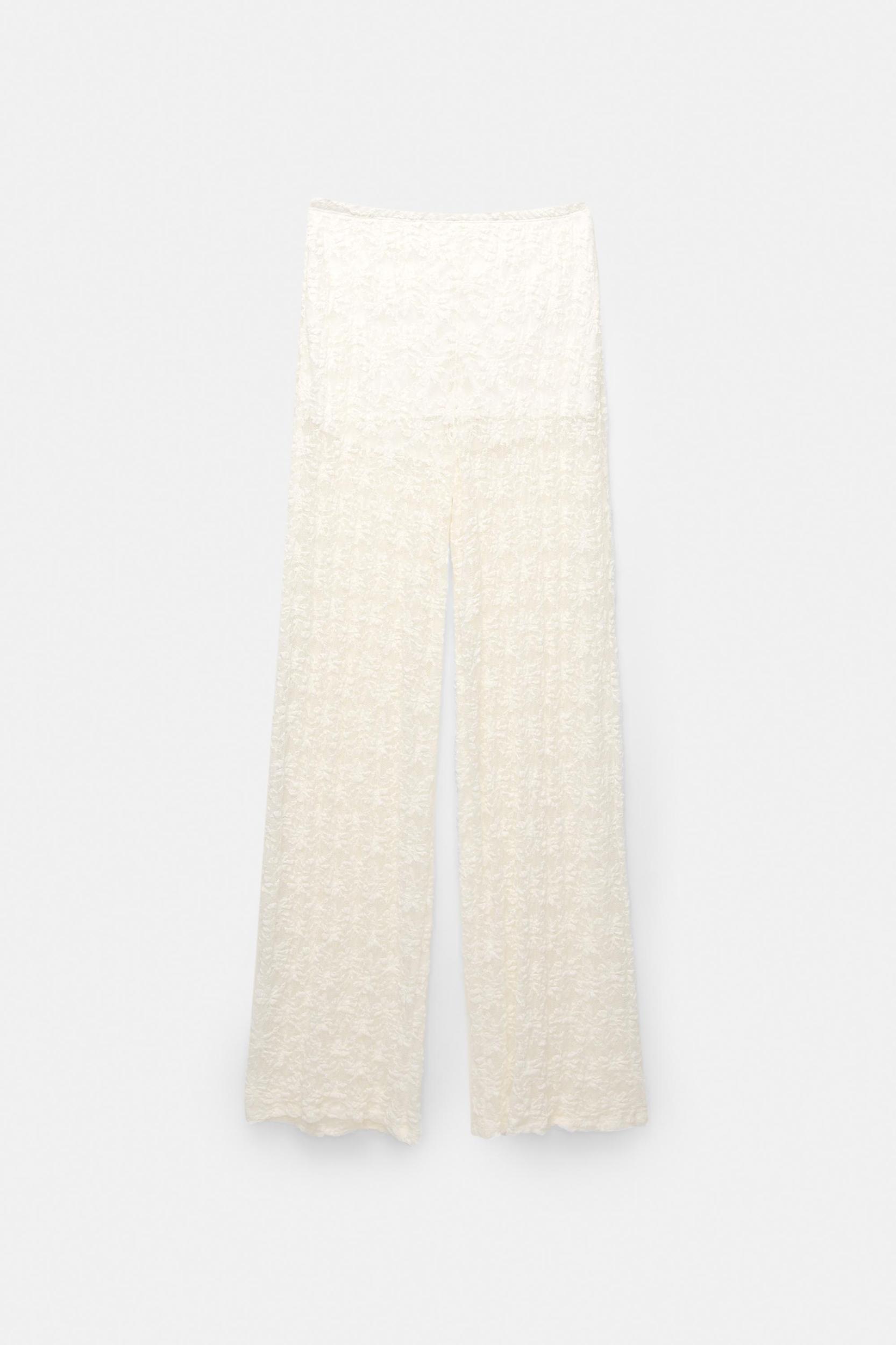 Straight fit lace pants Product Image