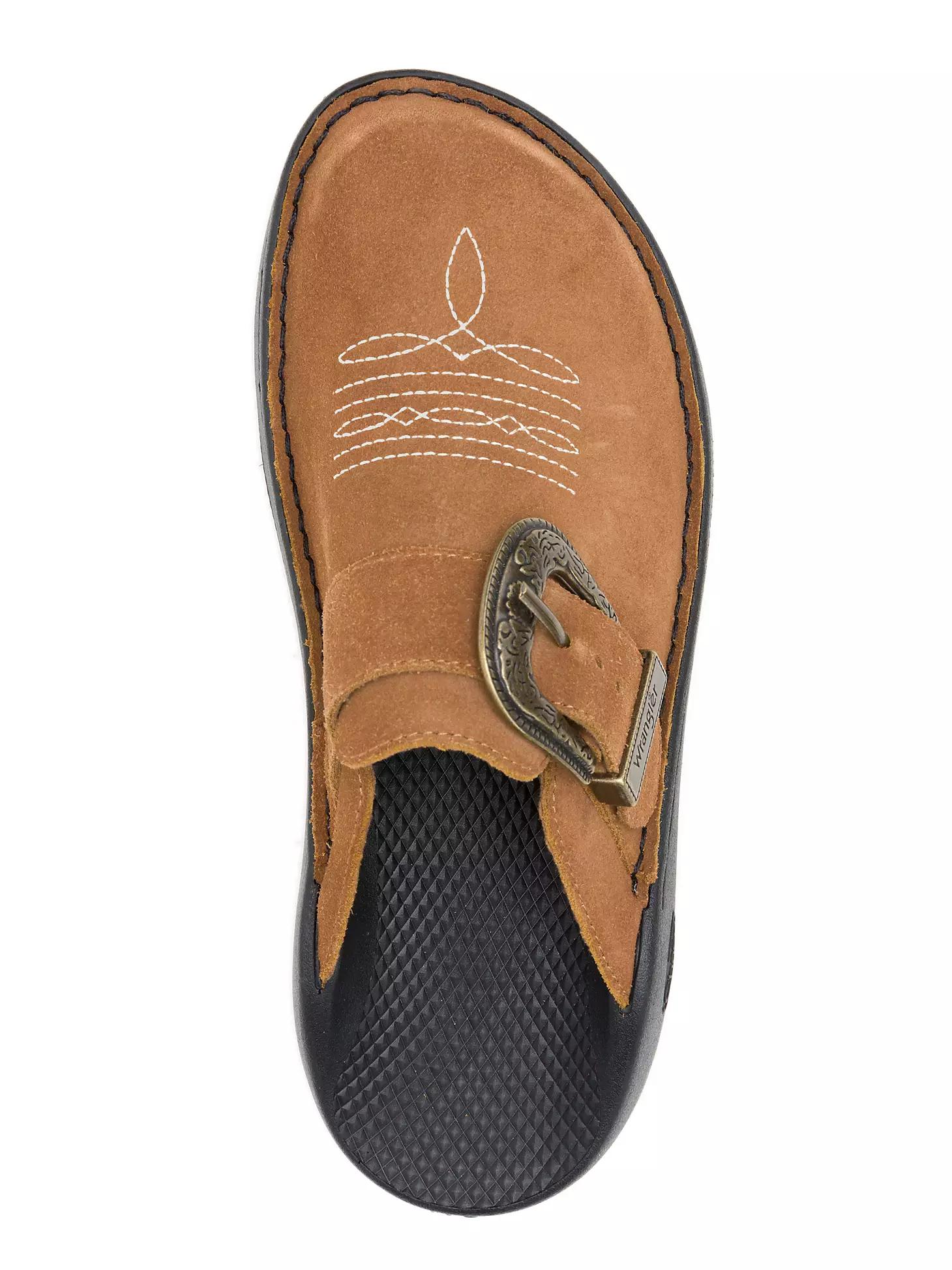 Chaco x Wrangler Women's Suede Clog in Saddle Product Image
