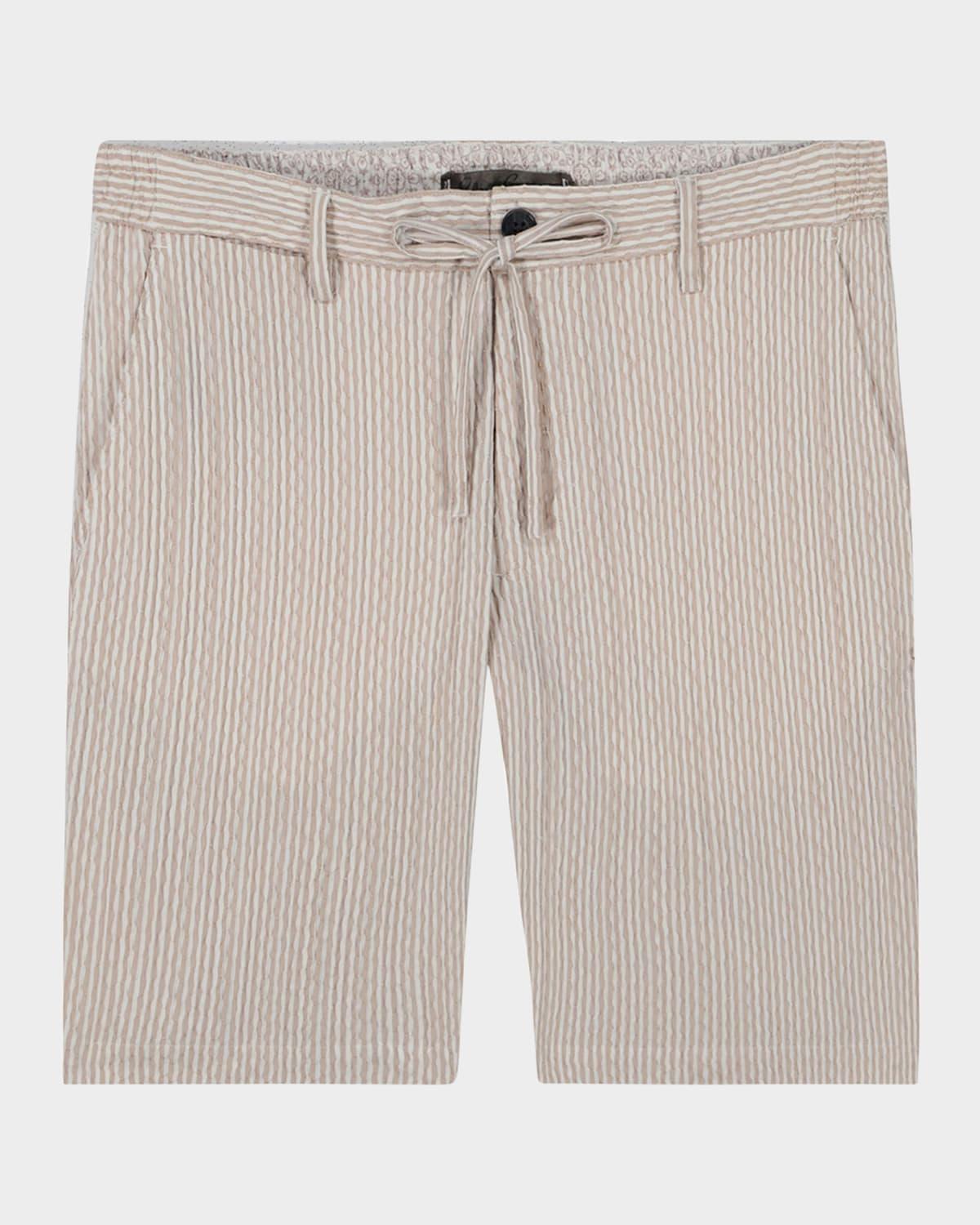 Mens Fornillo Striped Woven Drawstring Shorts Product Image