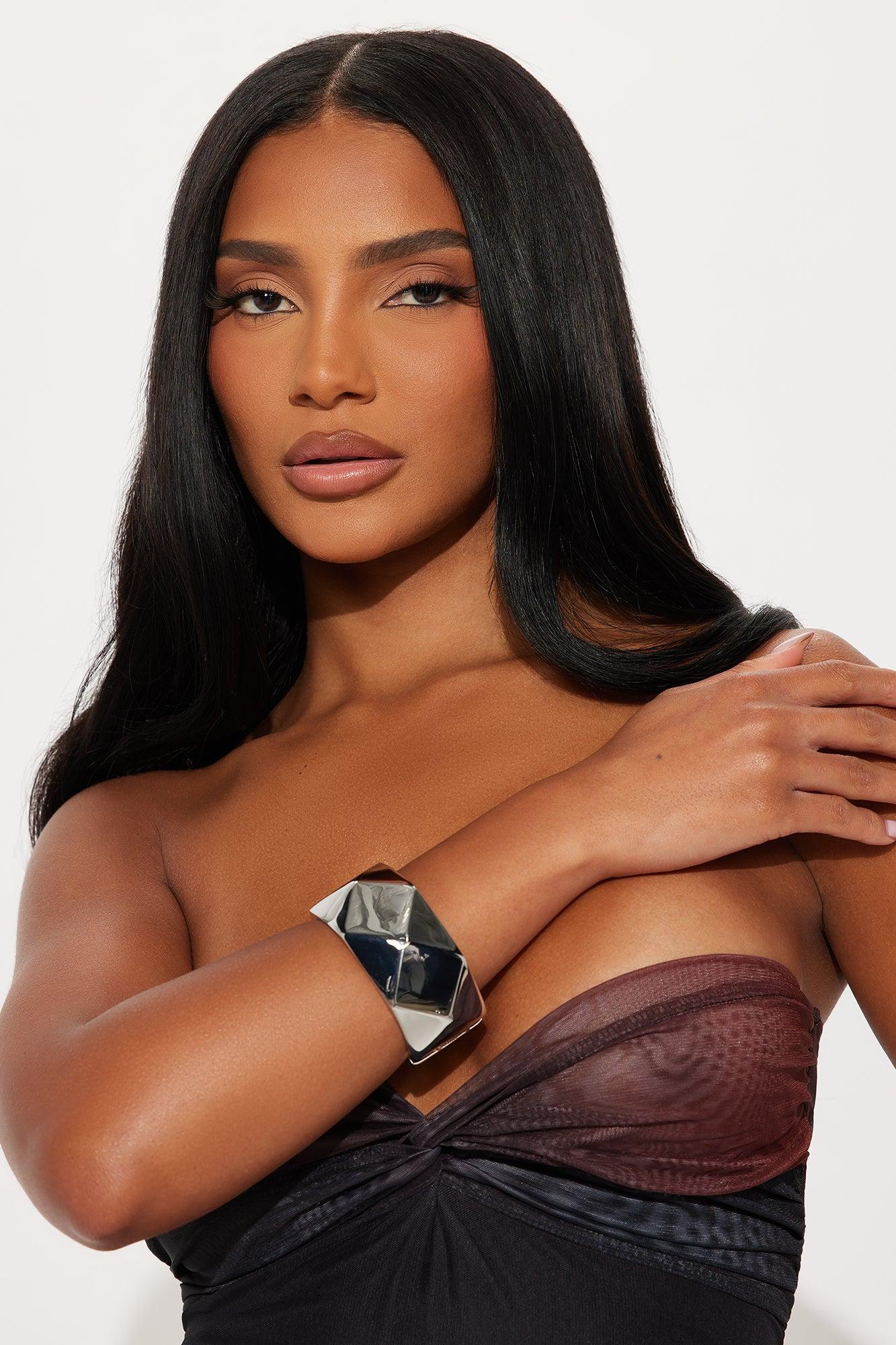 Lillian Links Cuff Bracelet - Silver Female Product Image