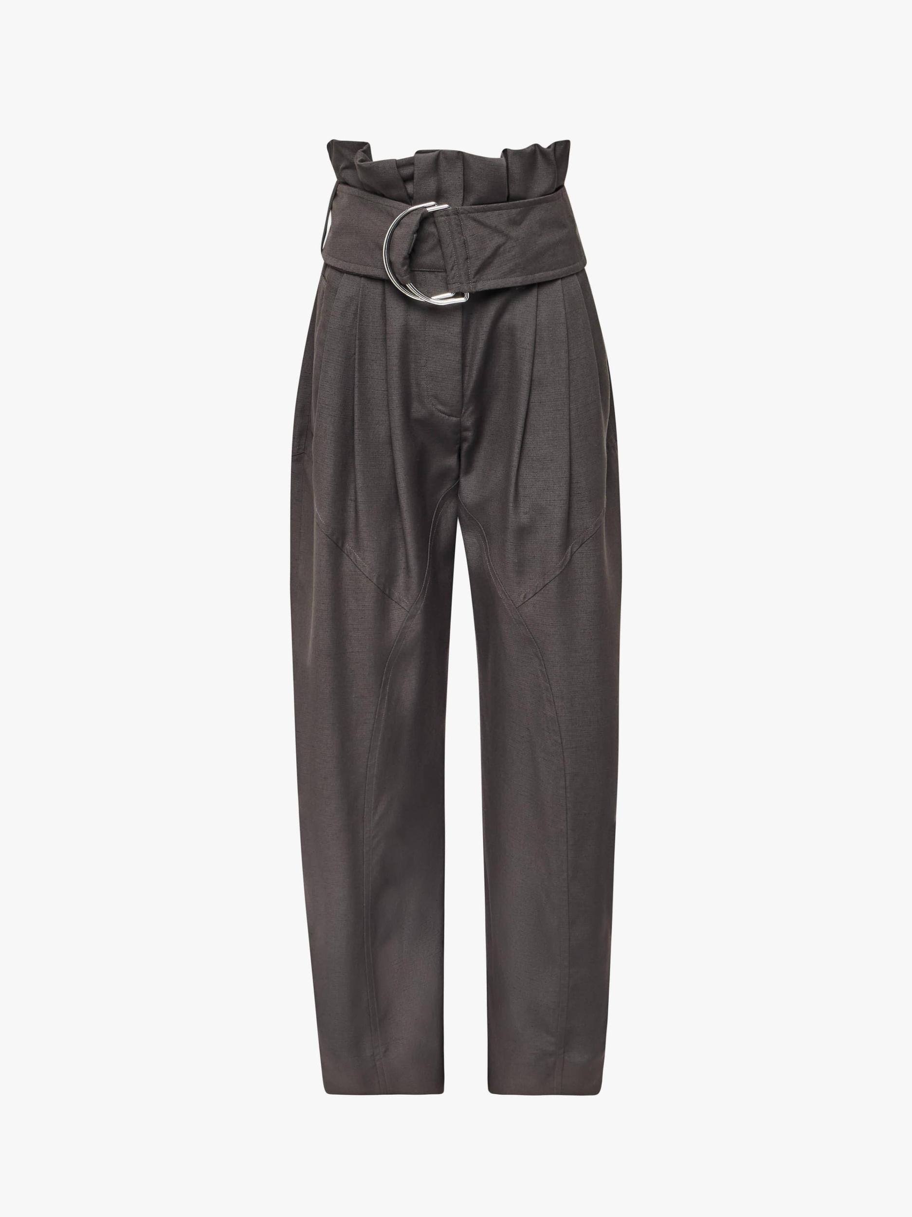 GATHERED WAIST D-RING TROUSERS Product Image