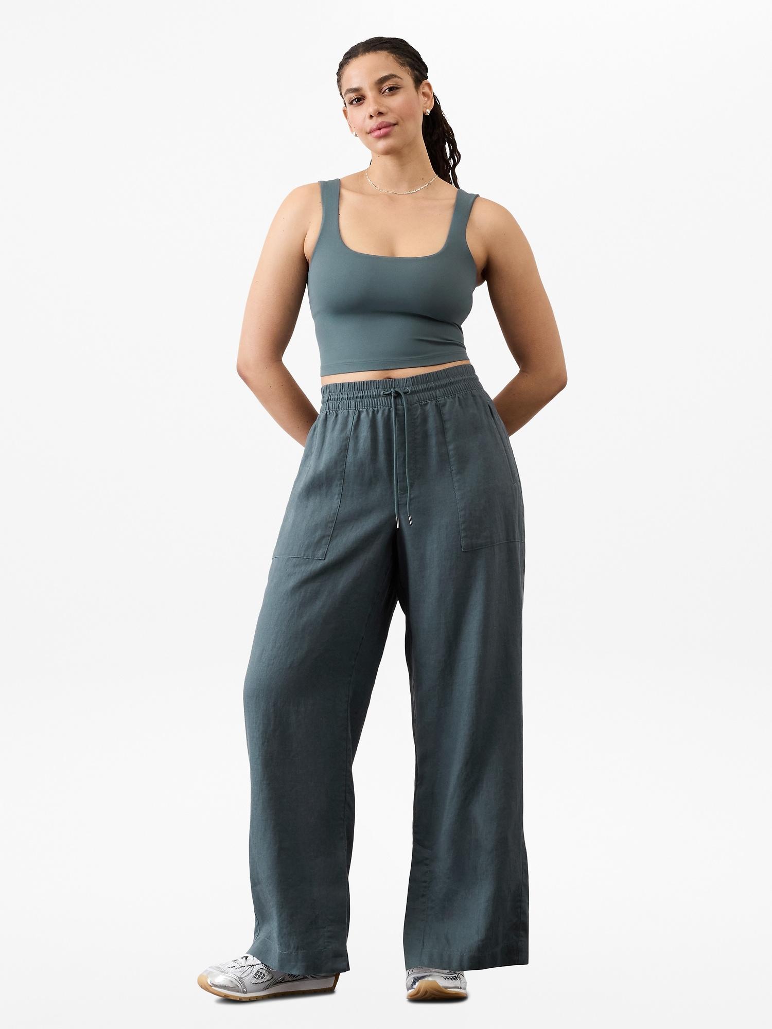 Retreat Linen High Rise Wide Leg Pant Product Image