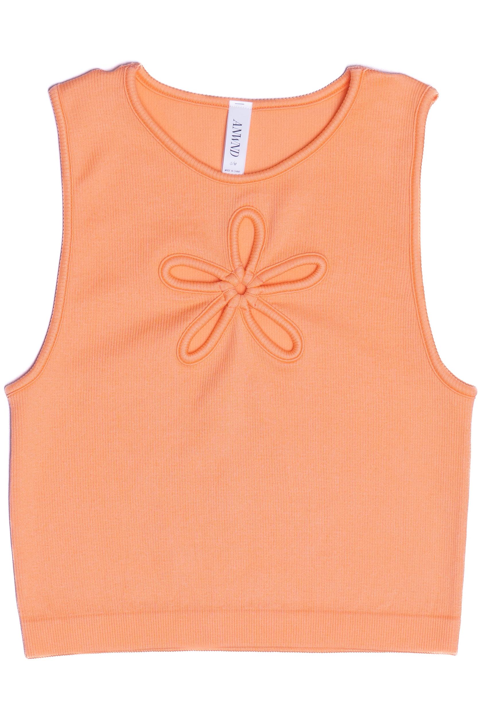Flower Cut Out Seamless Tank Top Product Image