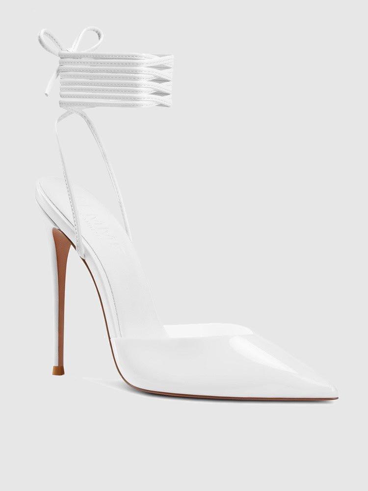 The Luisa Lace Up - Blanc Product Image