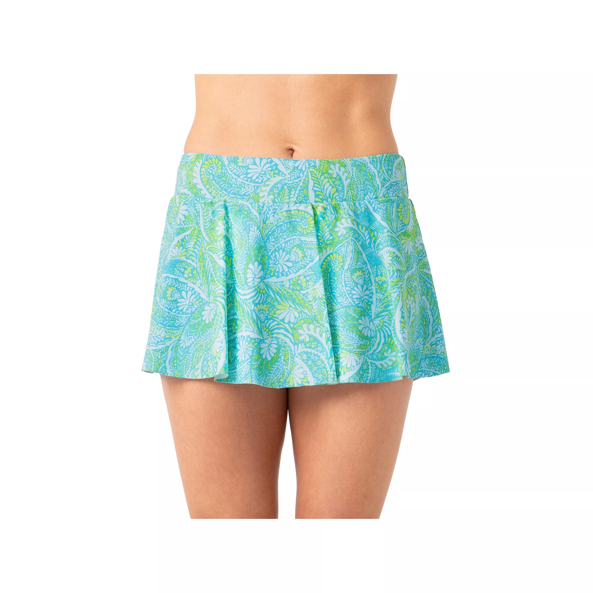 Women's Stella Parker Tummy Control Skirted Swim Bottoms, Size: Small, Hippie Shake Product Image