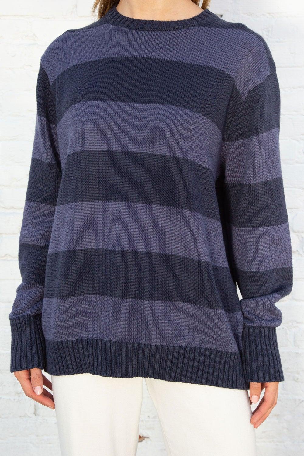 Brianna Cotton Thick Stripe Sweater Product Image