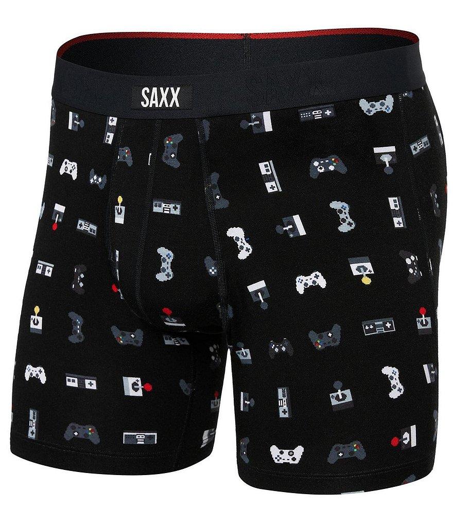 SAXX Vibe Xtra Super Soft Gamer Printed 6#double; Inseam Boxer Briefs Product Image