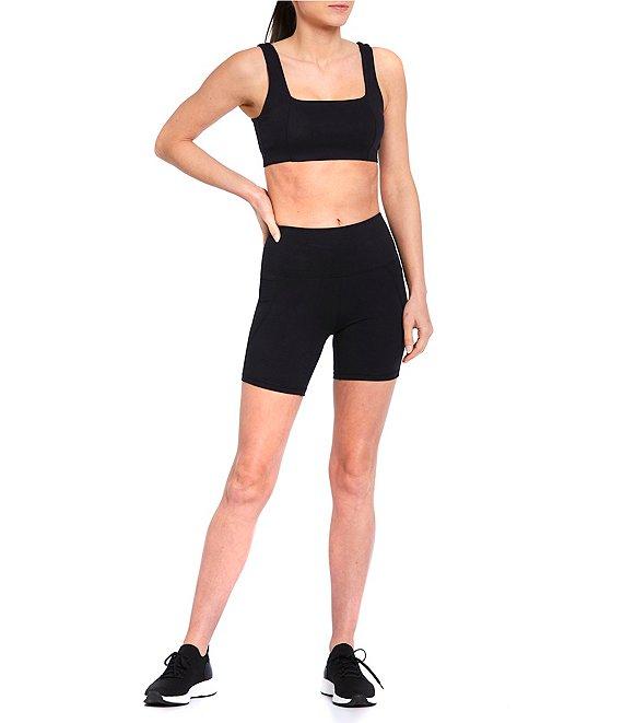 Antonio Melani Active Power 6#double; High Waisted Side Pocket Coordinating Bike Shorts Product Image