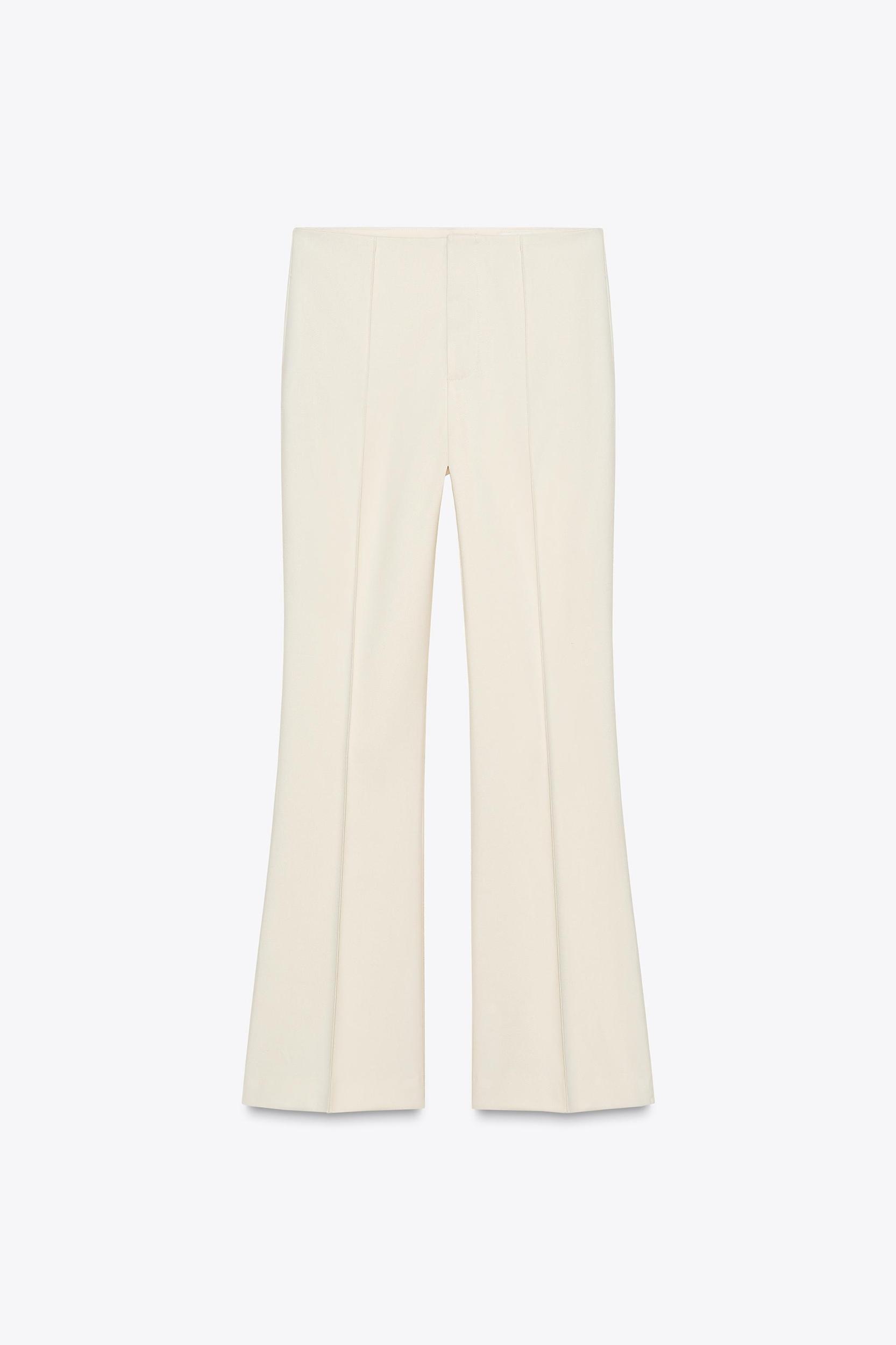 FLARED SEAMED PANTS ZW COLLECTION PANTS Product Image