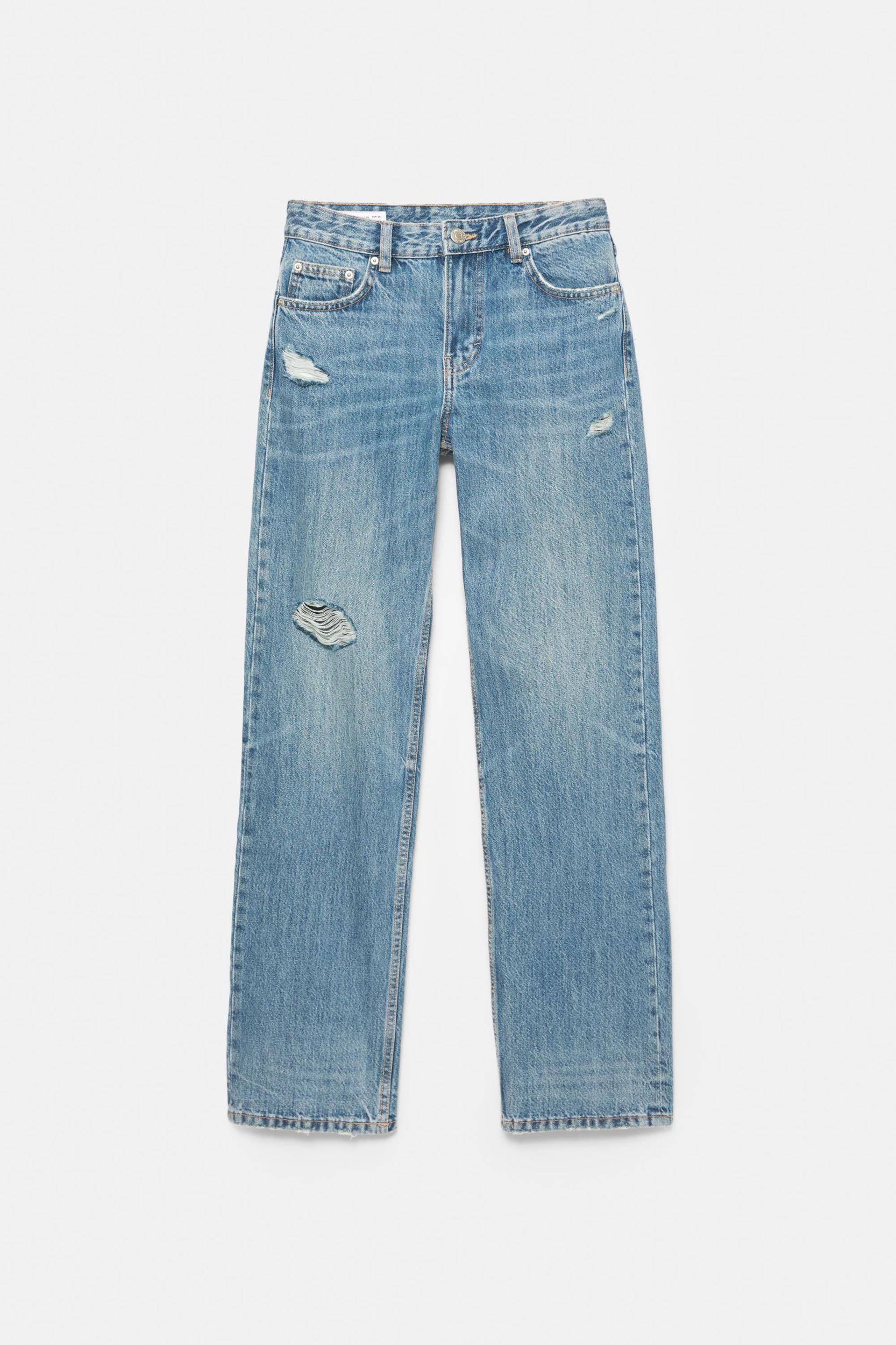 Mid-rise straight-leg jeans Product Image