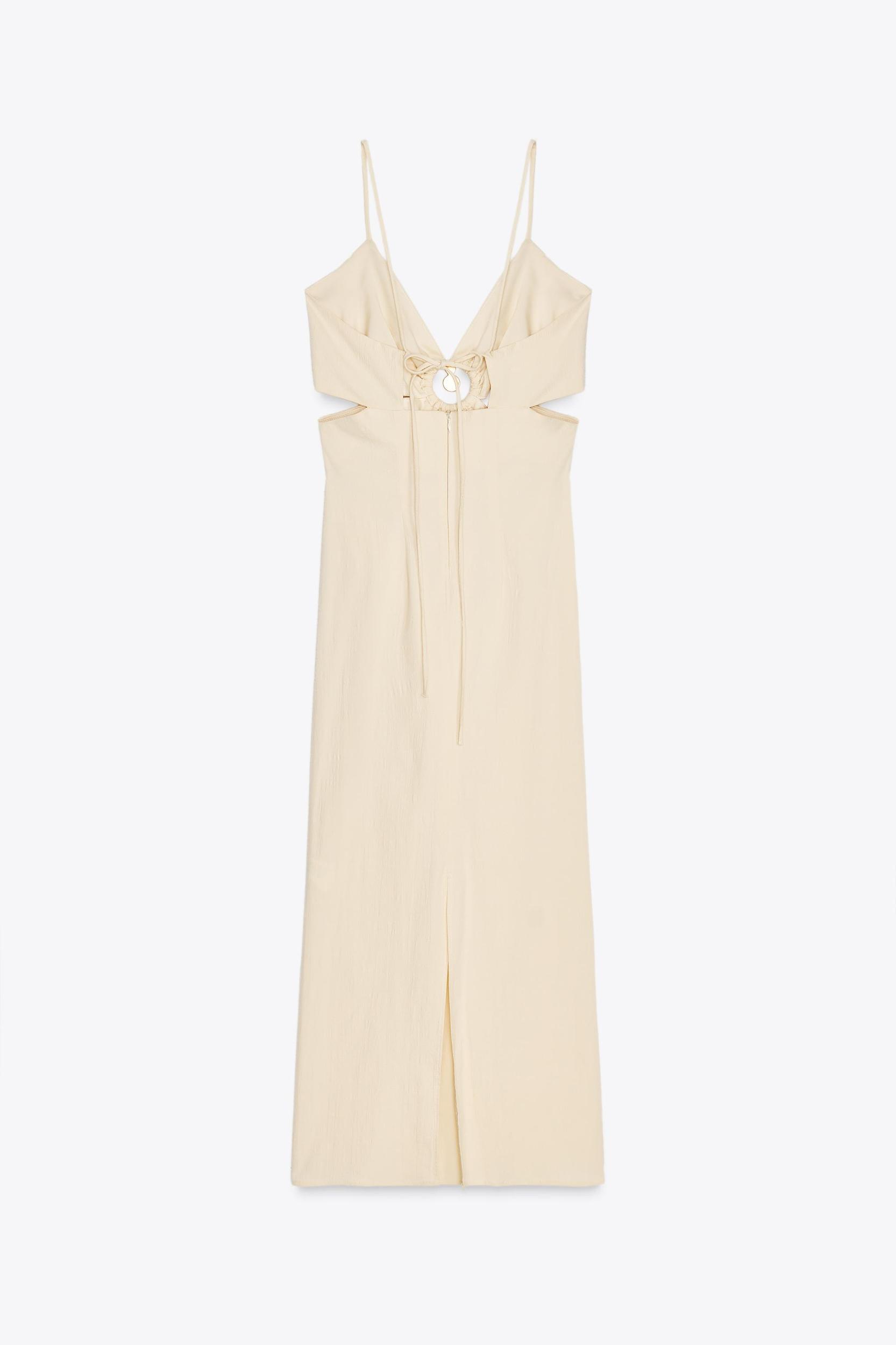 CUT OUT RUSTIC MIDI DRESS Product Image