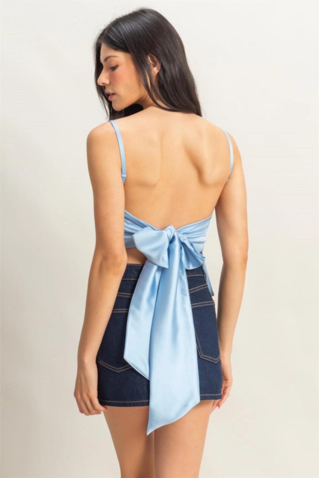Satin Halter Top Product Image