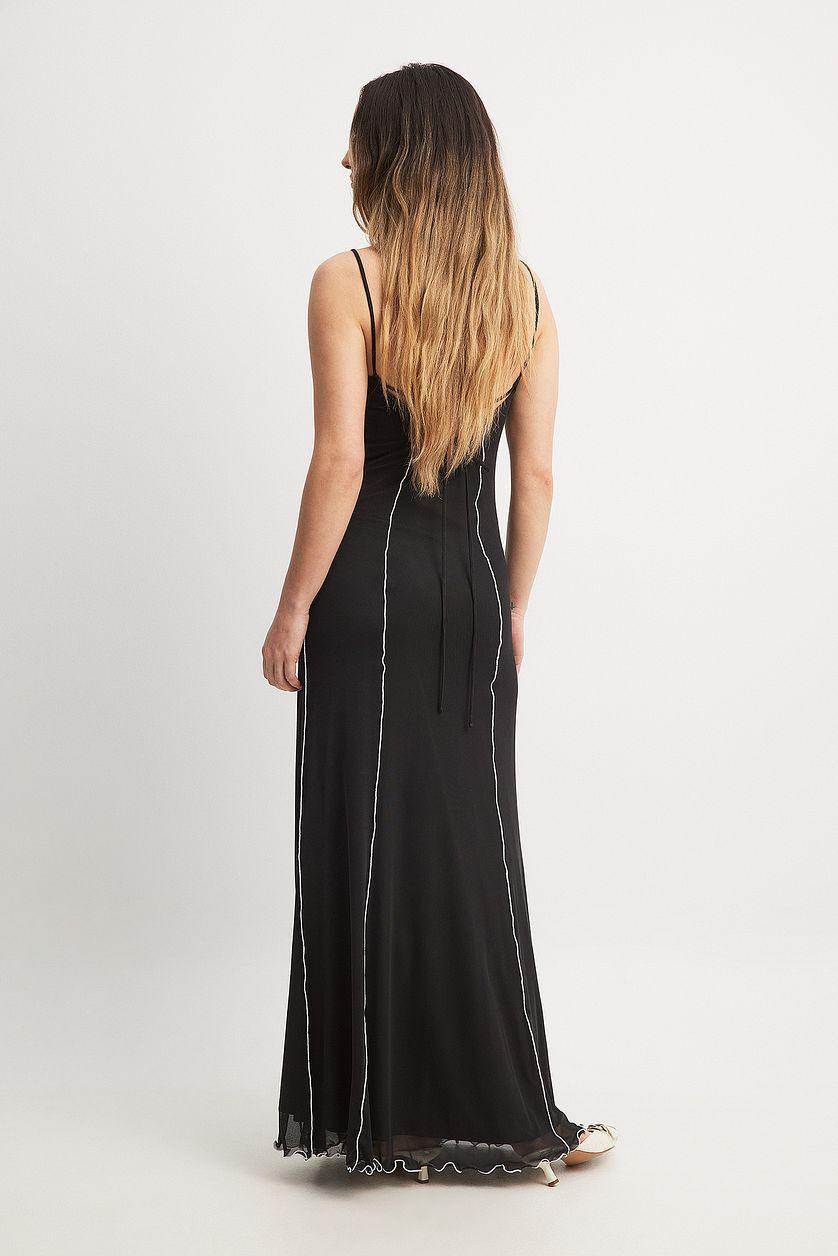 Contrast Maxi Dress Product Image